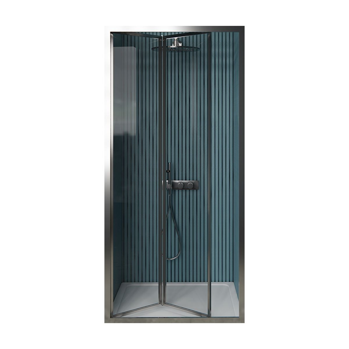 Douchedeur Amore Pendeldeur Chroom 70 x 190 cm