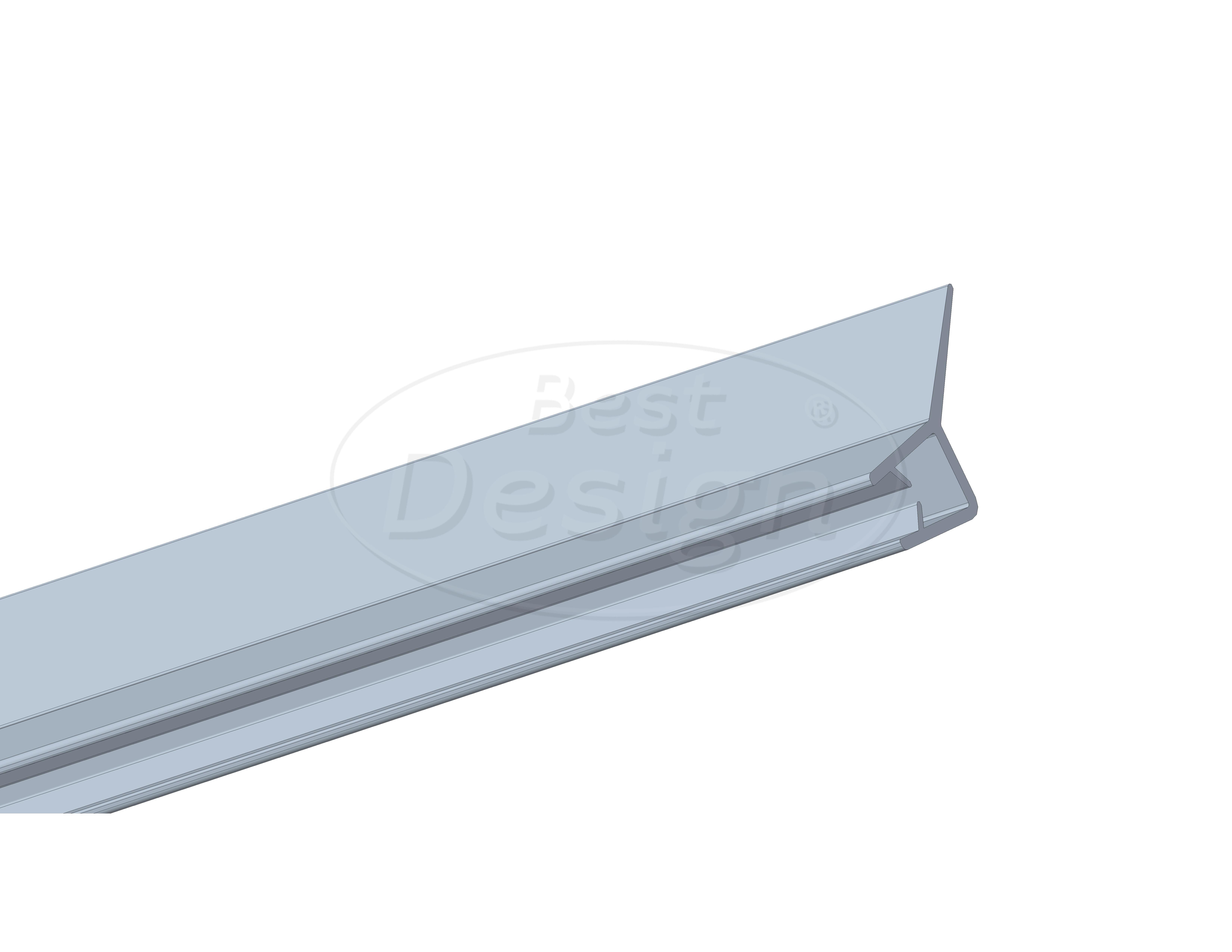 Best-Design afsluitstrip voor "Baron" Nisdeur"