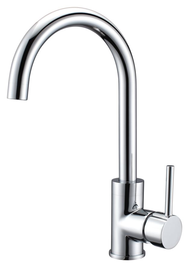 Best-Design "Chrome-Son" keukenmengkraan met drb.uitloop & cold start functie H=34 cm chroom