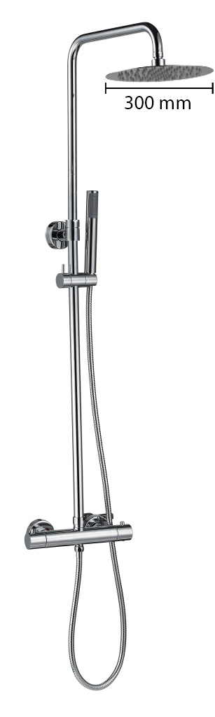 Best-Design "Paris-300" thermostatische regendouche-opbouwset