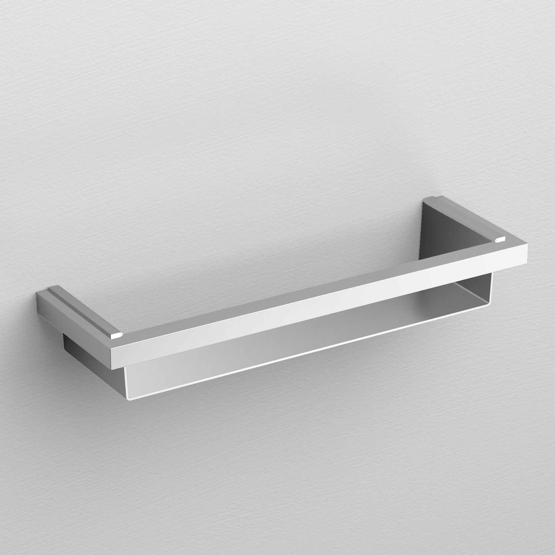 Quadria bad/doucheplanchet, chroom en rvs geborsteld