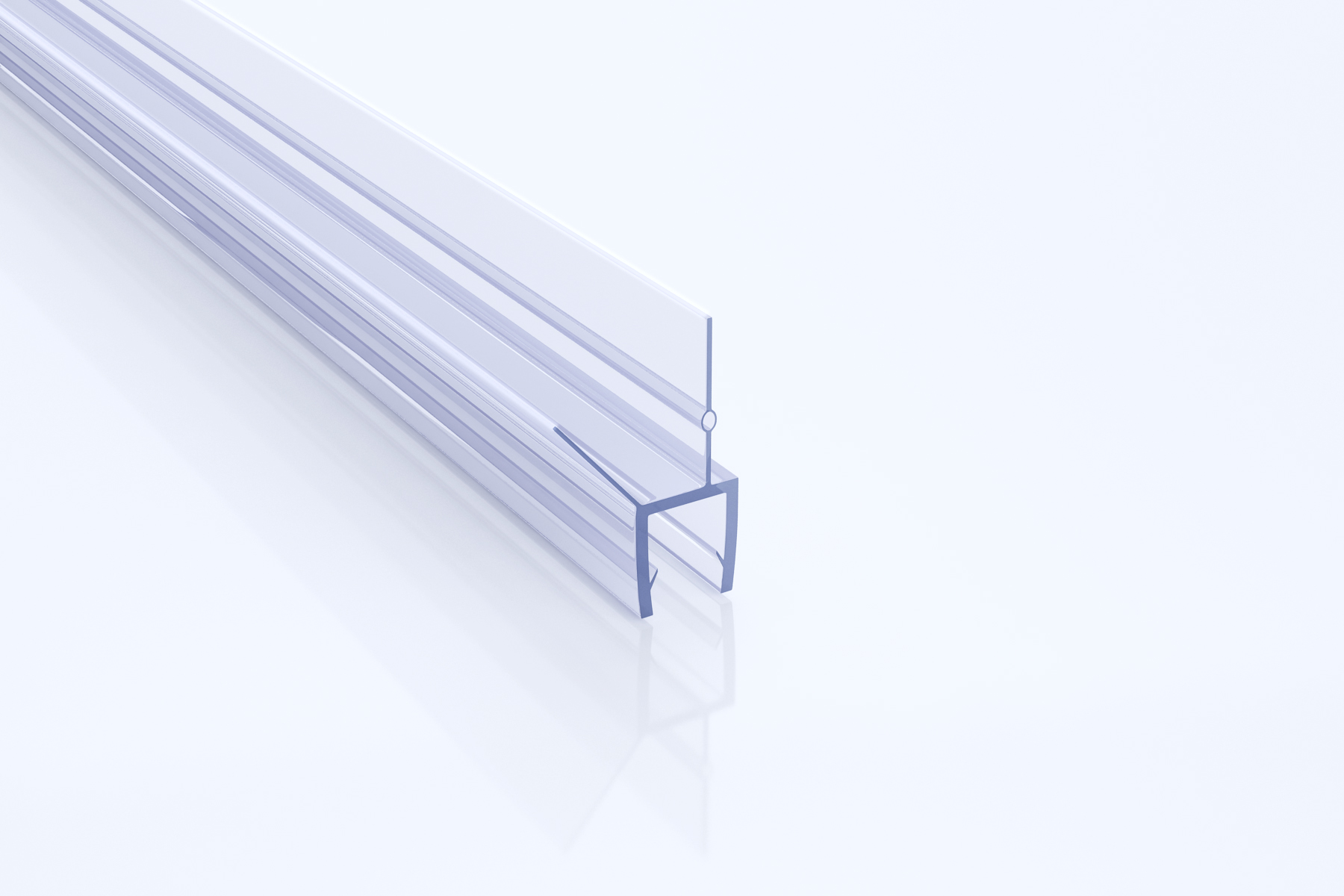 Best-Design deur afsluitstrip onderkant gebogen voor "Erico" 3875240-3875250