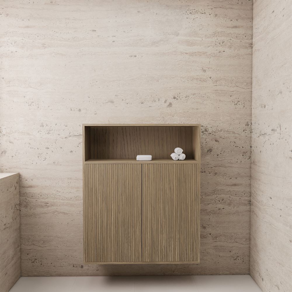 Zwevende Kast Timotheus Ash Grey 120 x 100 x 30 cm