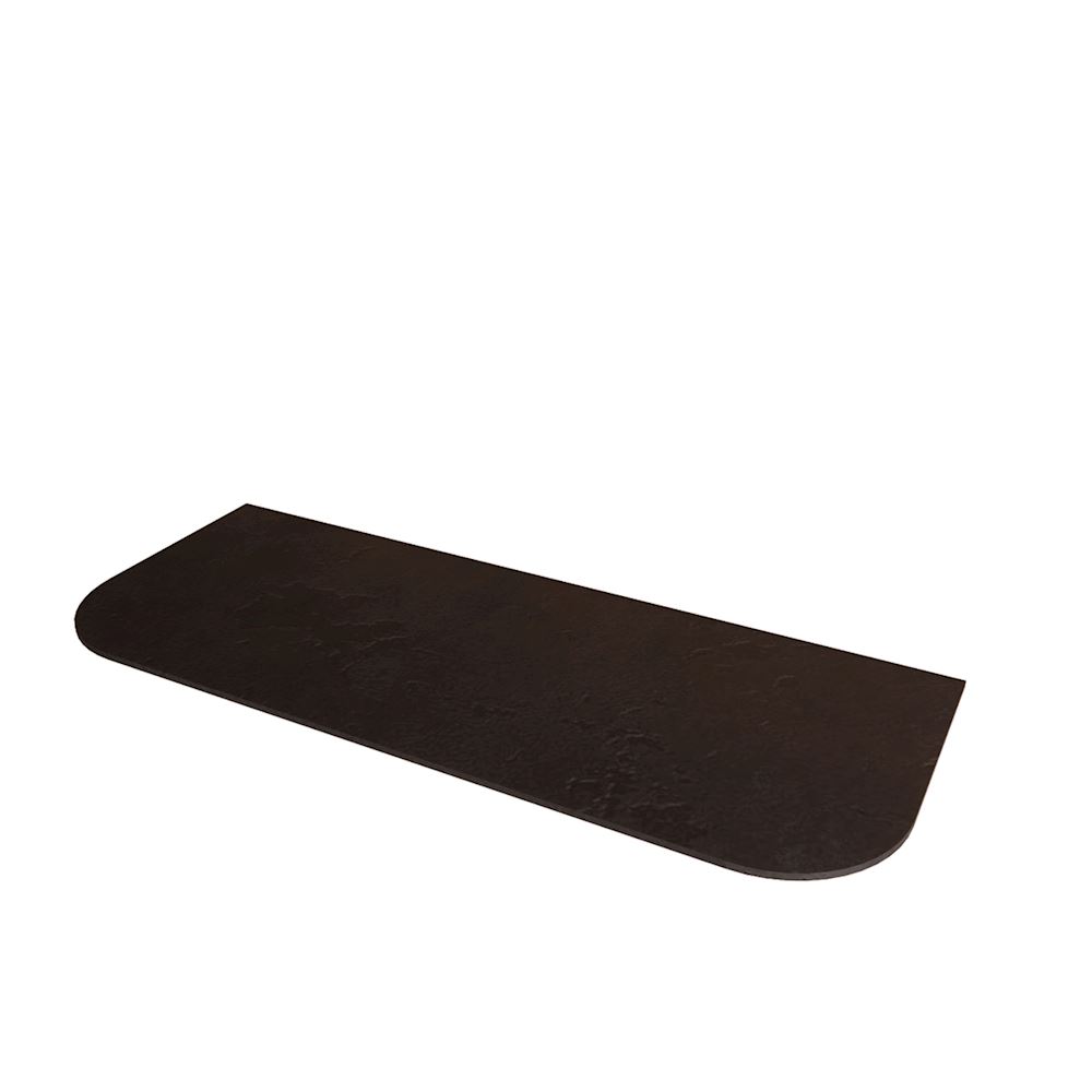 Compact Board Half Rond Leisteen Zwart 160 cm
