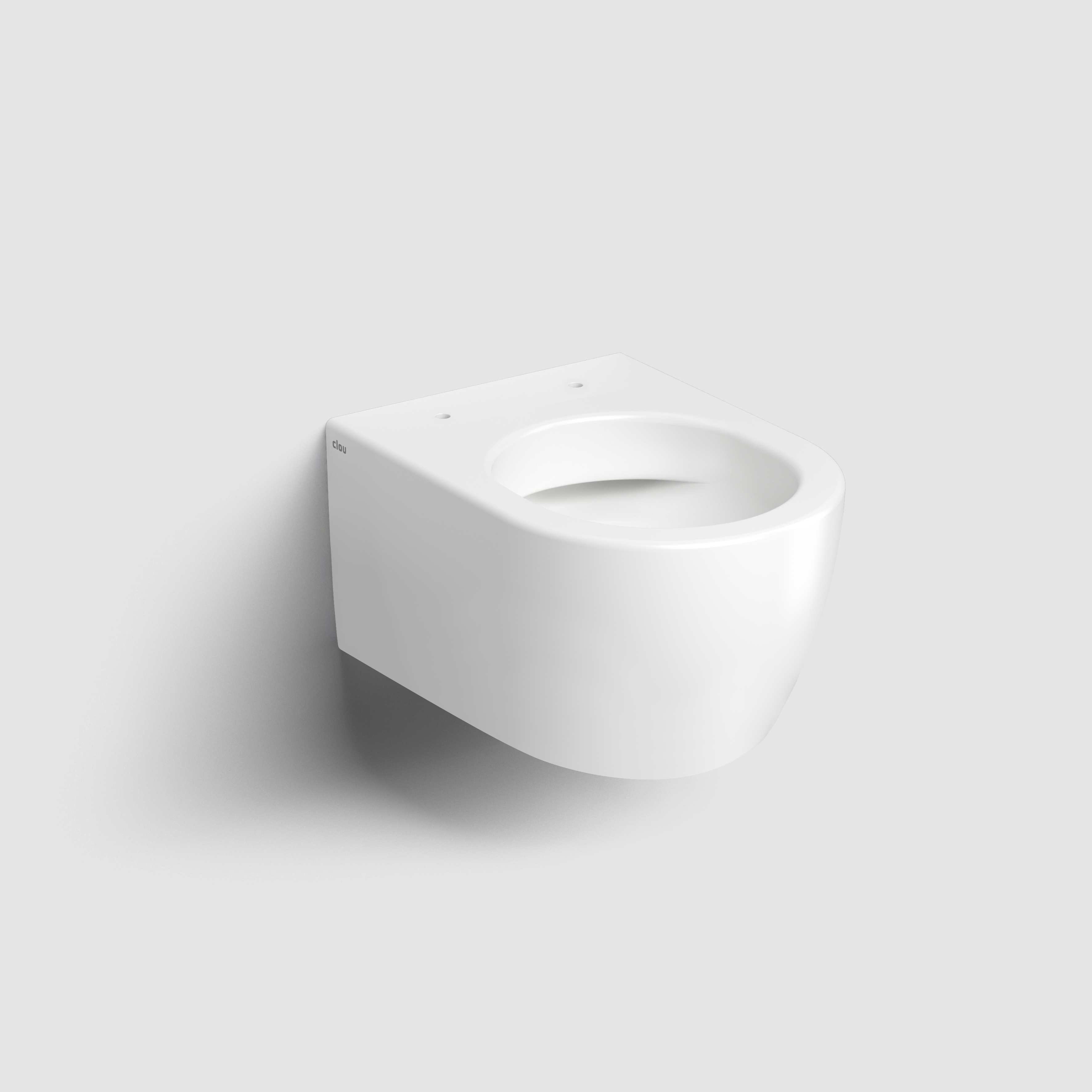 Hammock randloos wandtoilet 49 cm zonder zitting, mat wit keramiek