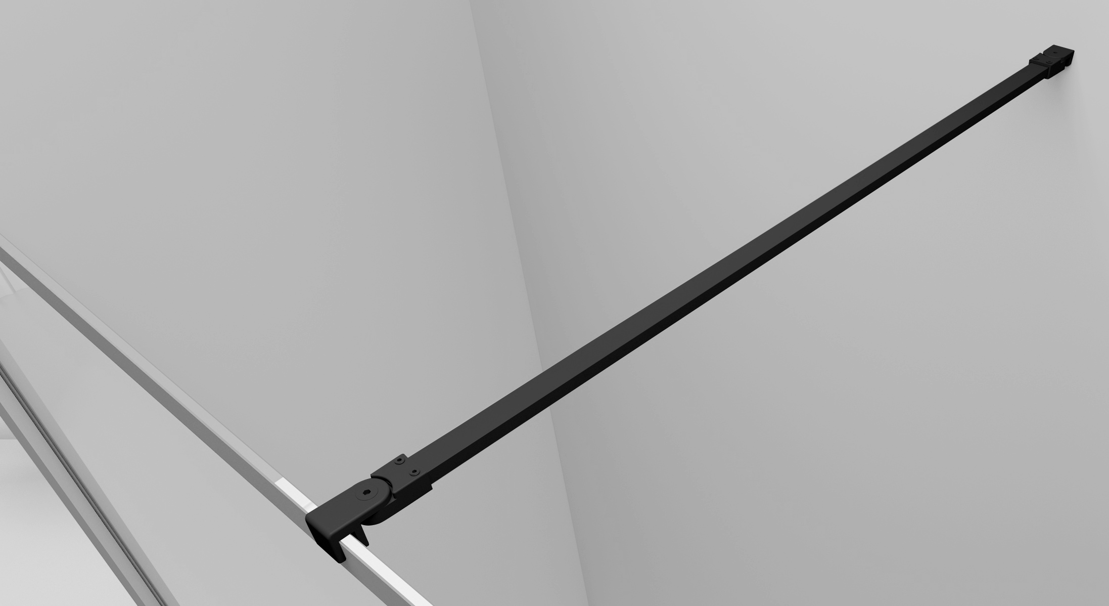 Best-Design Muur-Stabilisatie-Stang Zwart 1090 mm voor "For-You"
