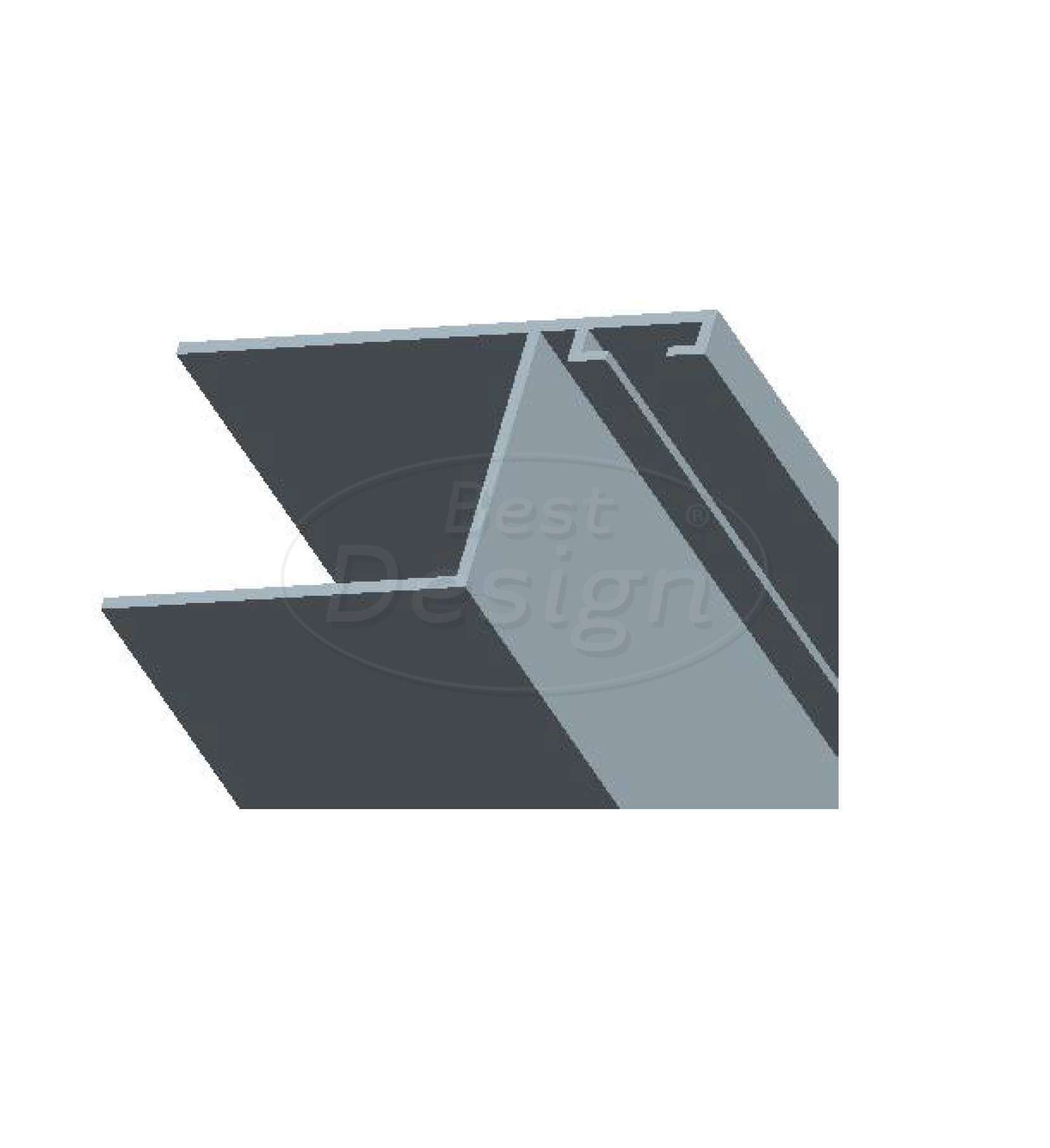 Best-Design sluitprofiel zijkant muur voor "Erico" deur 3856380-3856390-3856400