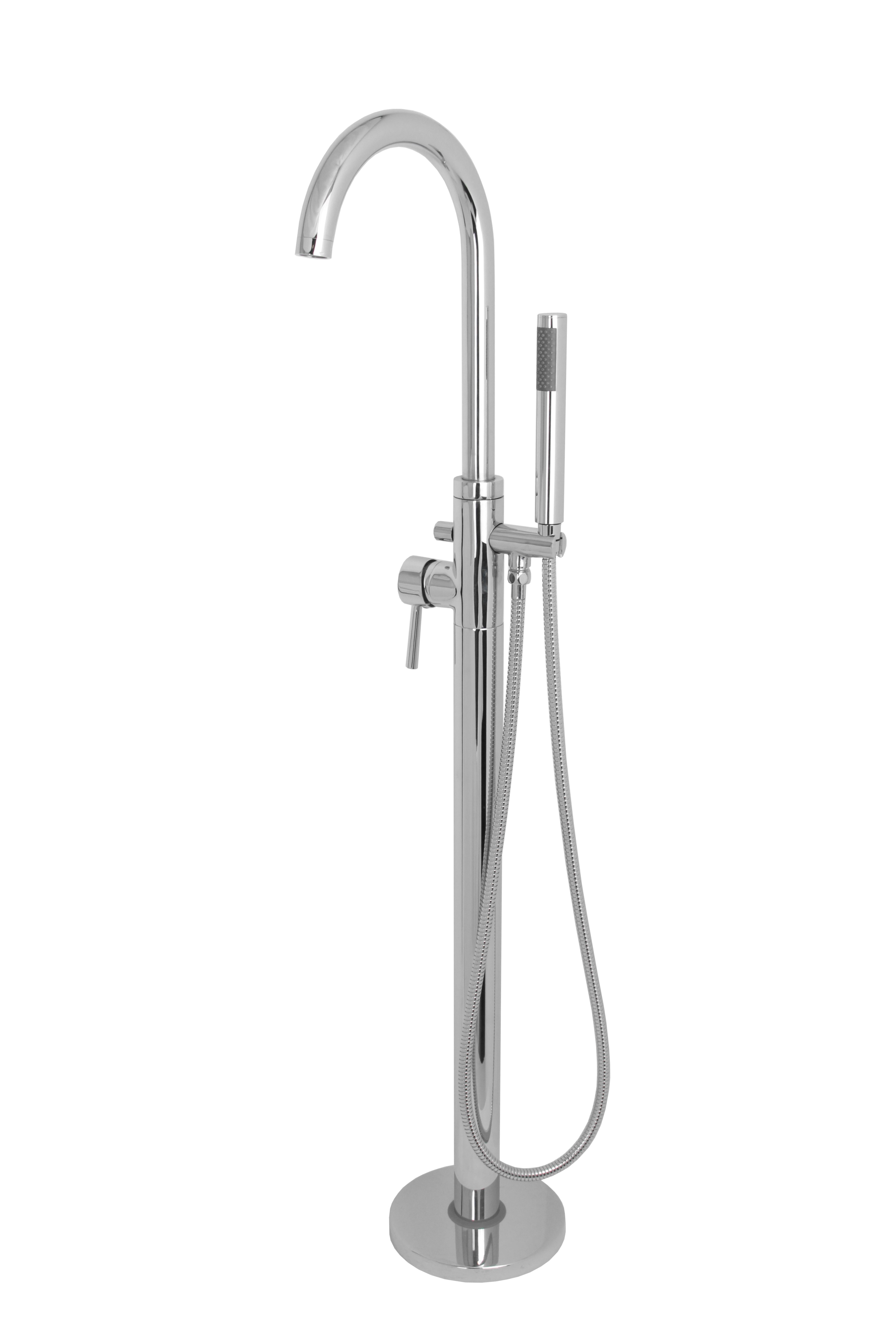 Best-Design Chrome "Power" Vrijstaande Badkraan H=120cm