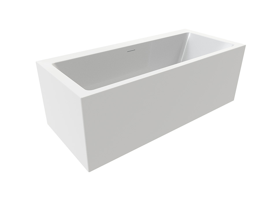 Riho Rethink Cubic Wall Plug & Play vrijstaand bad 180x80x62 cm