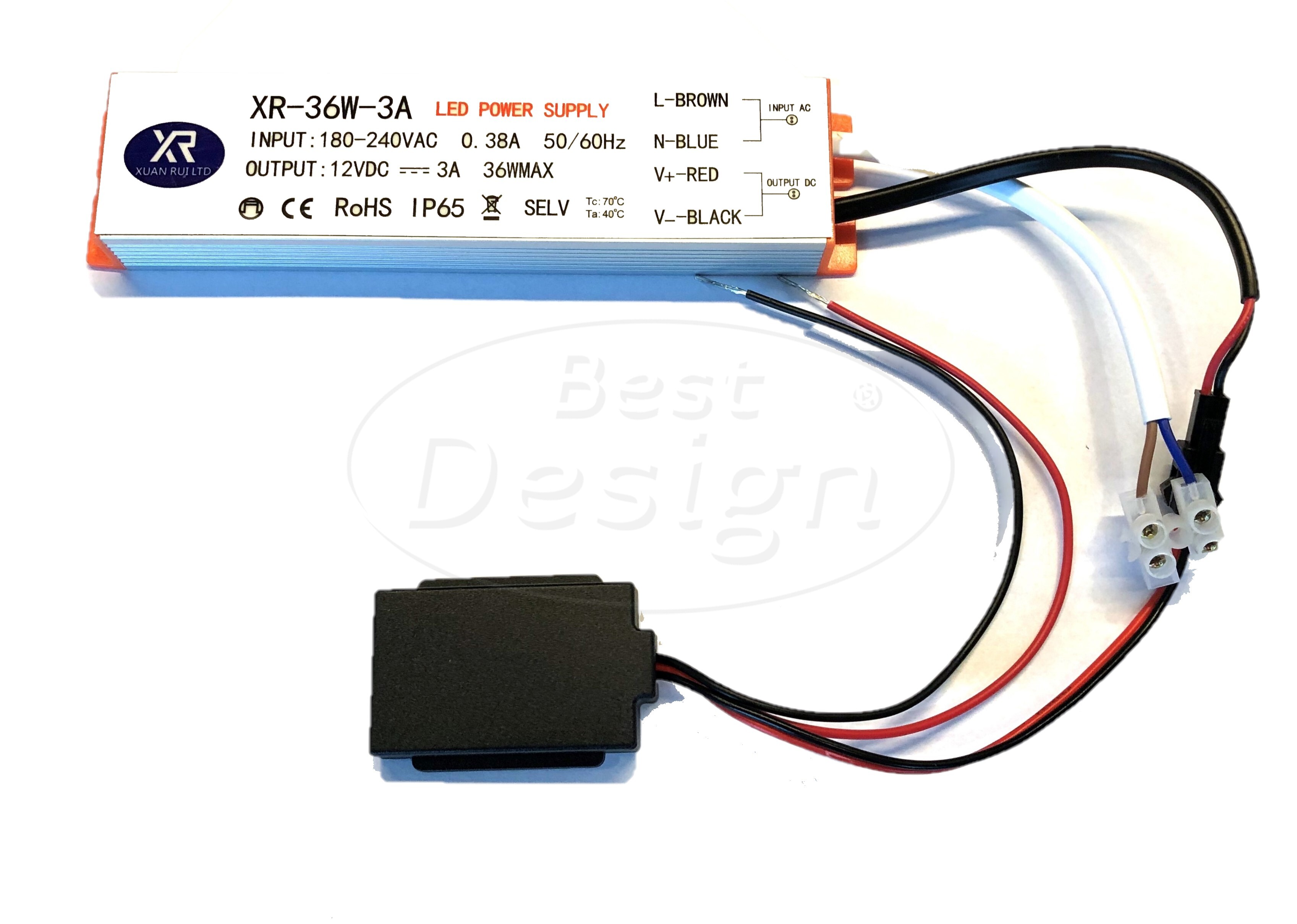 Best-Design Trafo en Touch-switch 36W (ter-vervanging) tbv: diverse spiegels