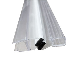 Between nisdeur helder glas magneetstrip