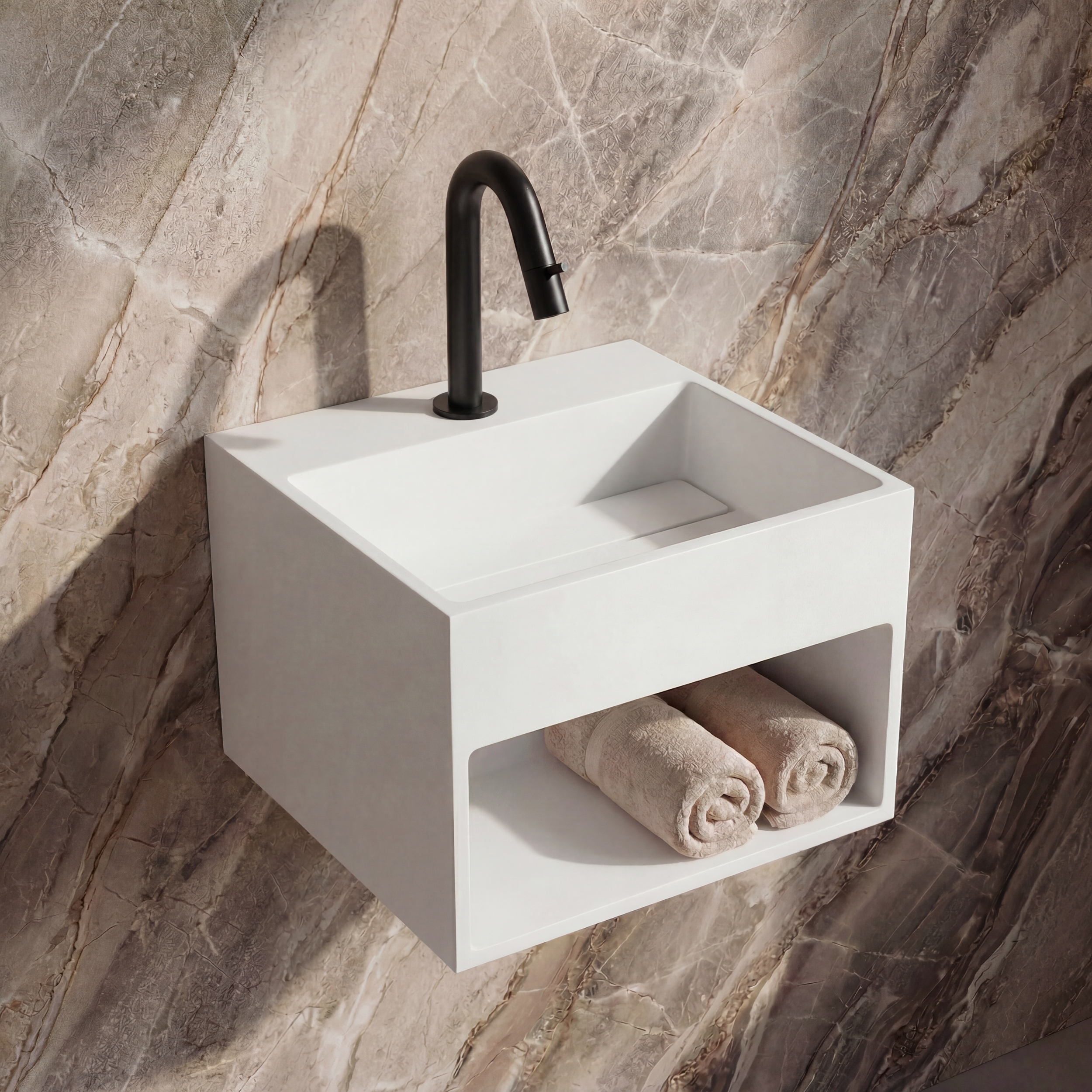 Best-Design "Buq-30" fontein "Just-Solid" 32,5x32,5x25cm