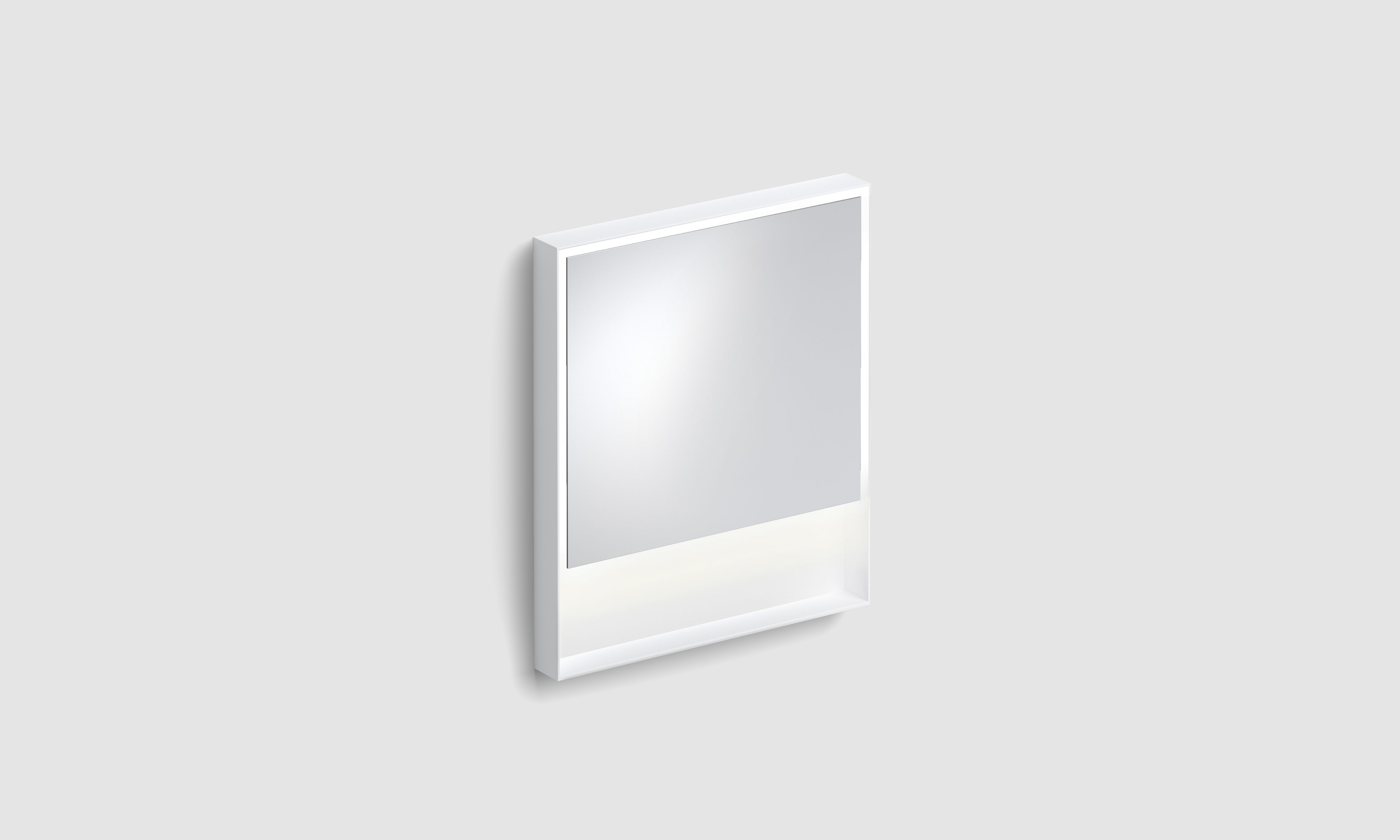 mat wit, 70cm, met LED-verlichting, 2700K warm licht, met ophangsysteem