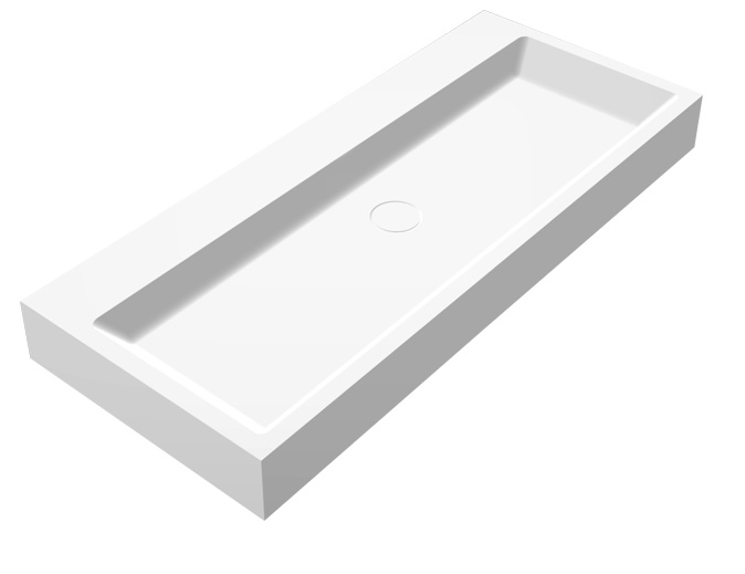 Best-Design "Opera-100" wastafel "Just-Solid" 100x42x10cm