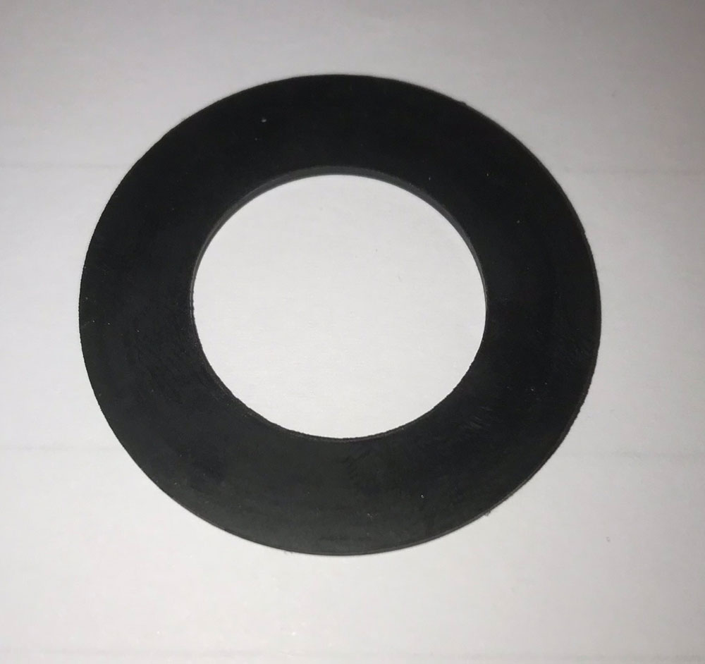 Pakkingsring rubber 1/2" zwart