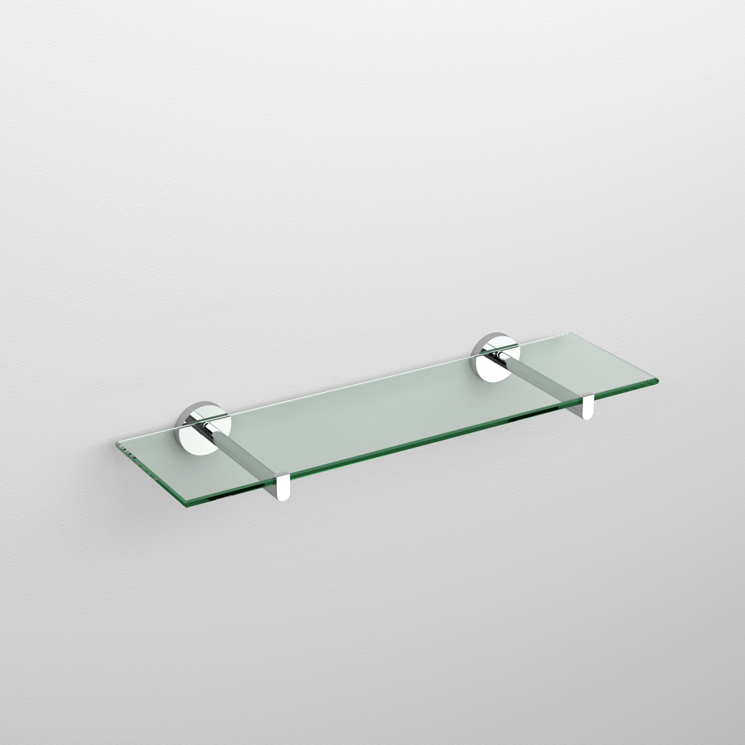 planchet 45cm, chroom en helder glas