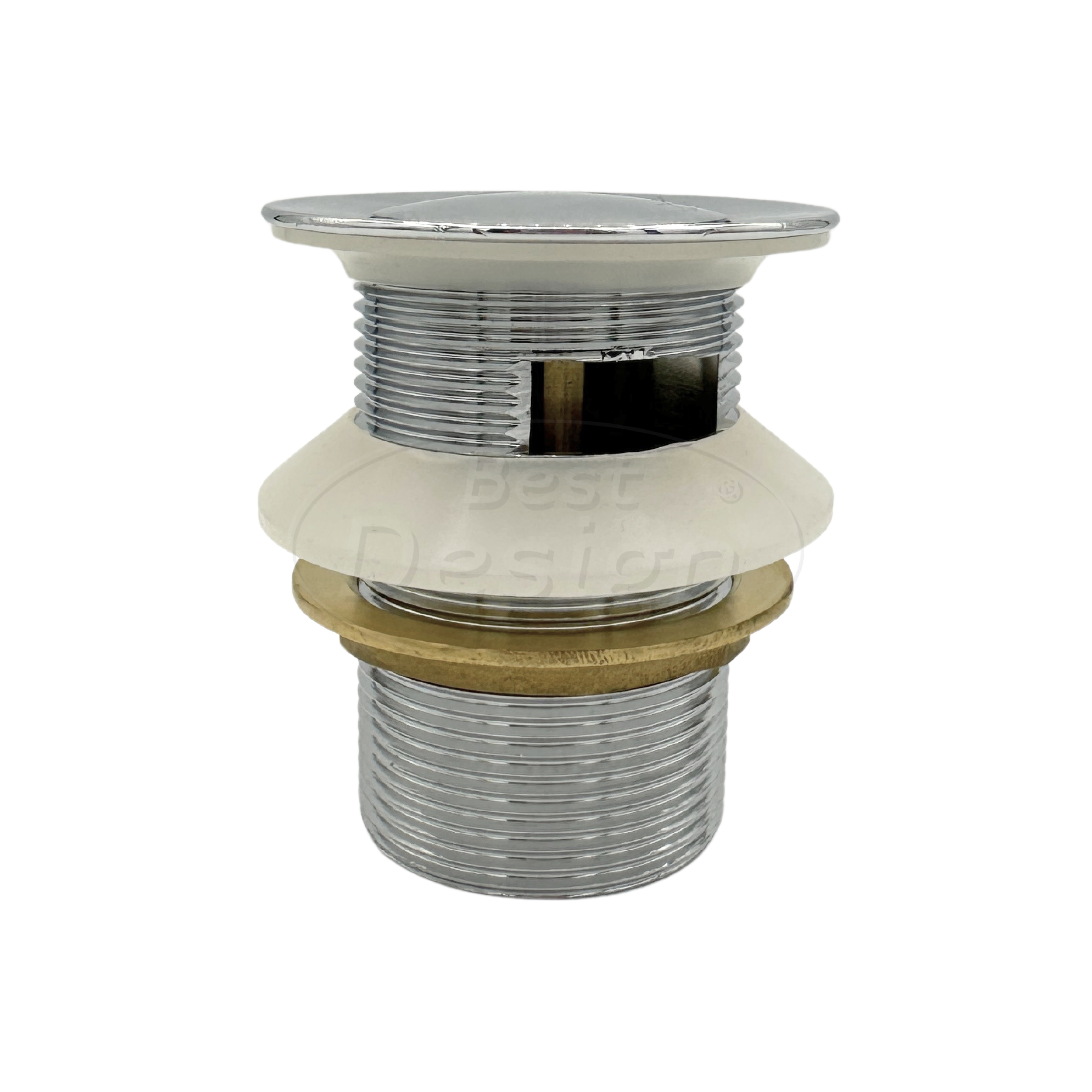 Best-Design Just-Solid bad clicwaste met overloop 1 1/2" x 8 cm