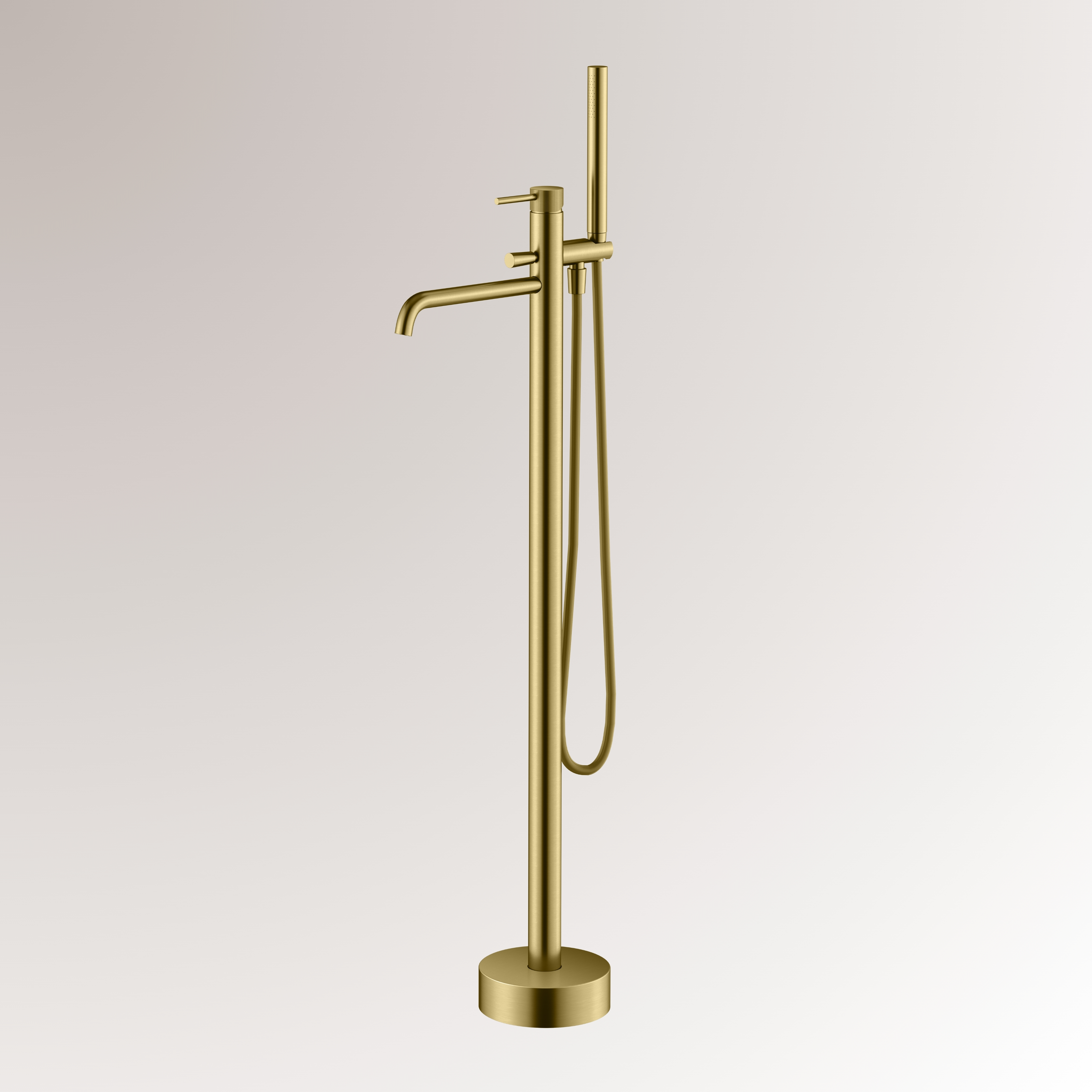 Best-Design "High-End Nancy" RVS-304 vrijstaande badkraan mat-goud