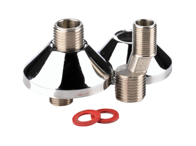 Best-Design Paar S-koppeling 1/2'' x 3/4'' + rozetten