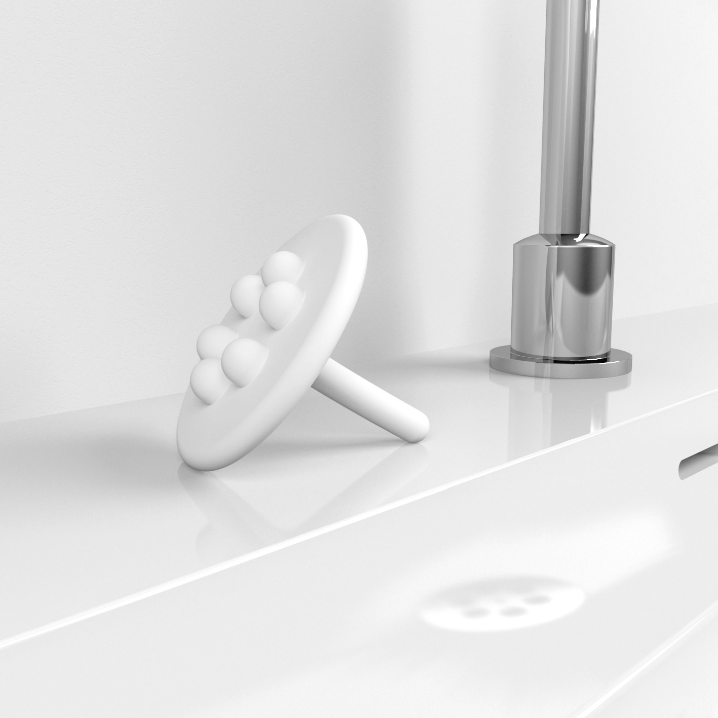 Wash Me siliconen waterstop, wit