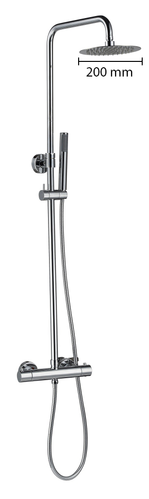 Best-Design "Paris-200" thermostatische regendouche-opbouwset