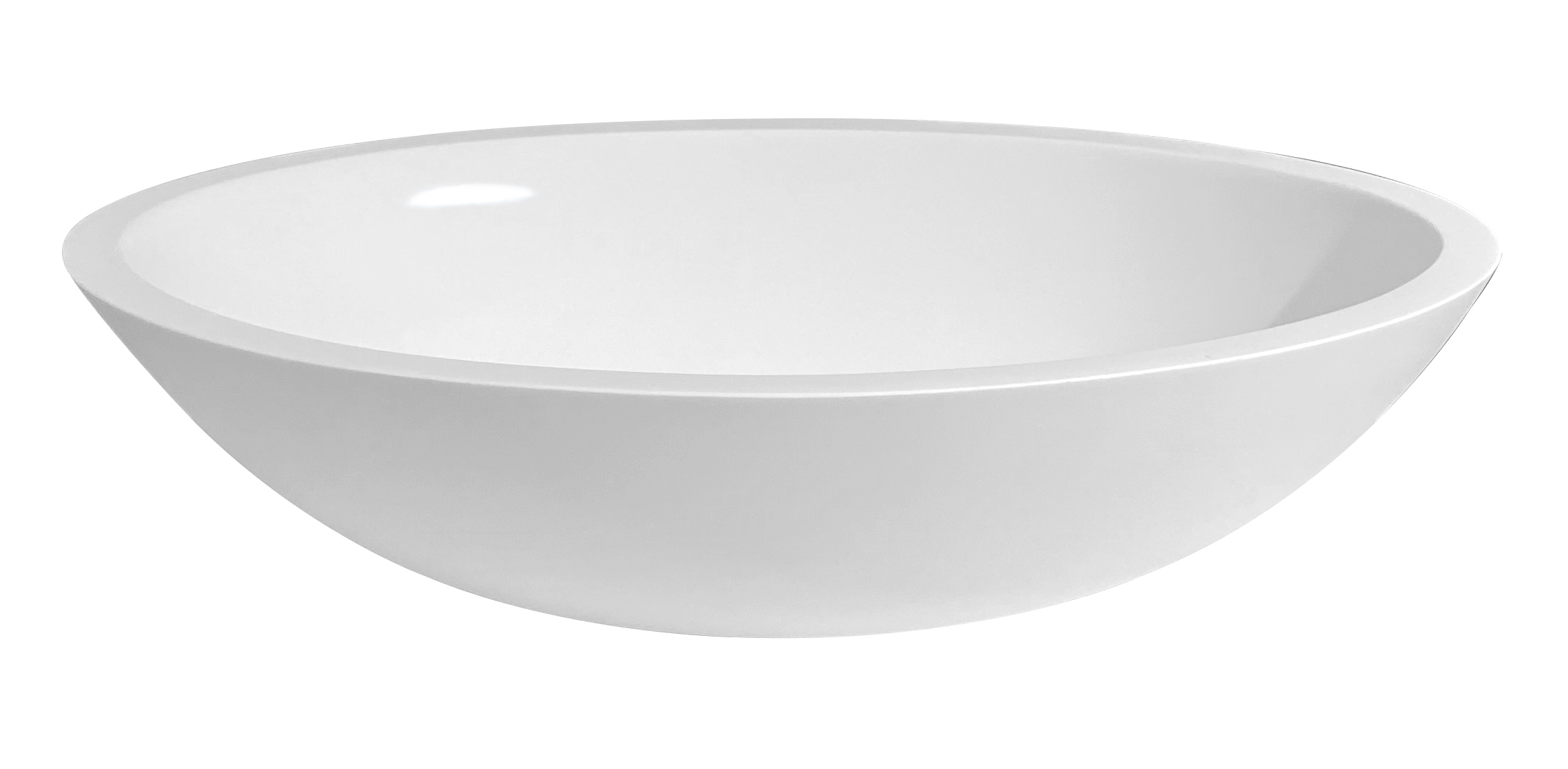 Best-Design "Epona" opbouw-waskom "Just-Solid" 52 cm – Glans-Wit
