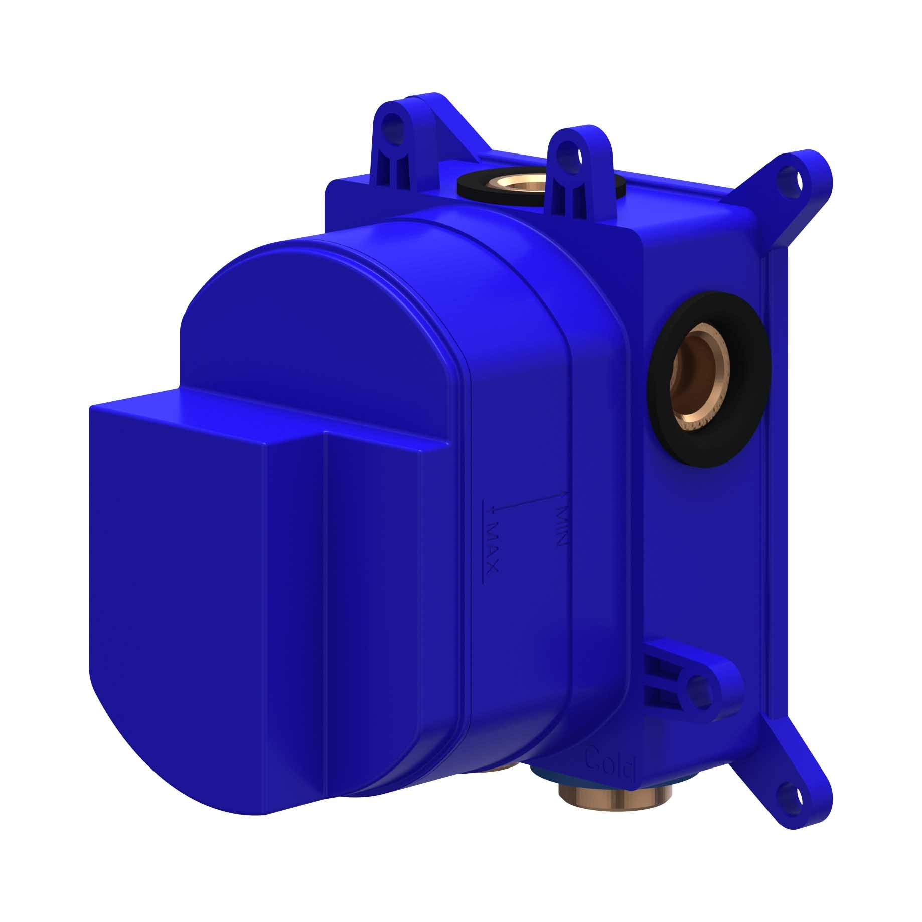 Inbouwbox t.b.v. inbouwthermostaat met 1 stopkraan
