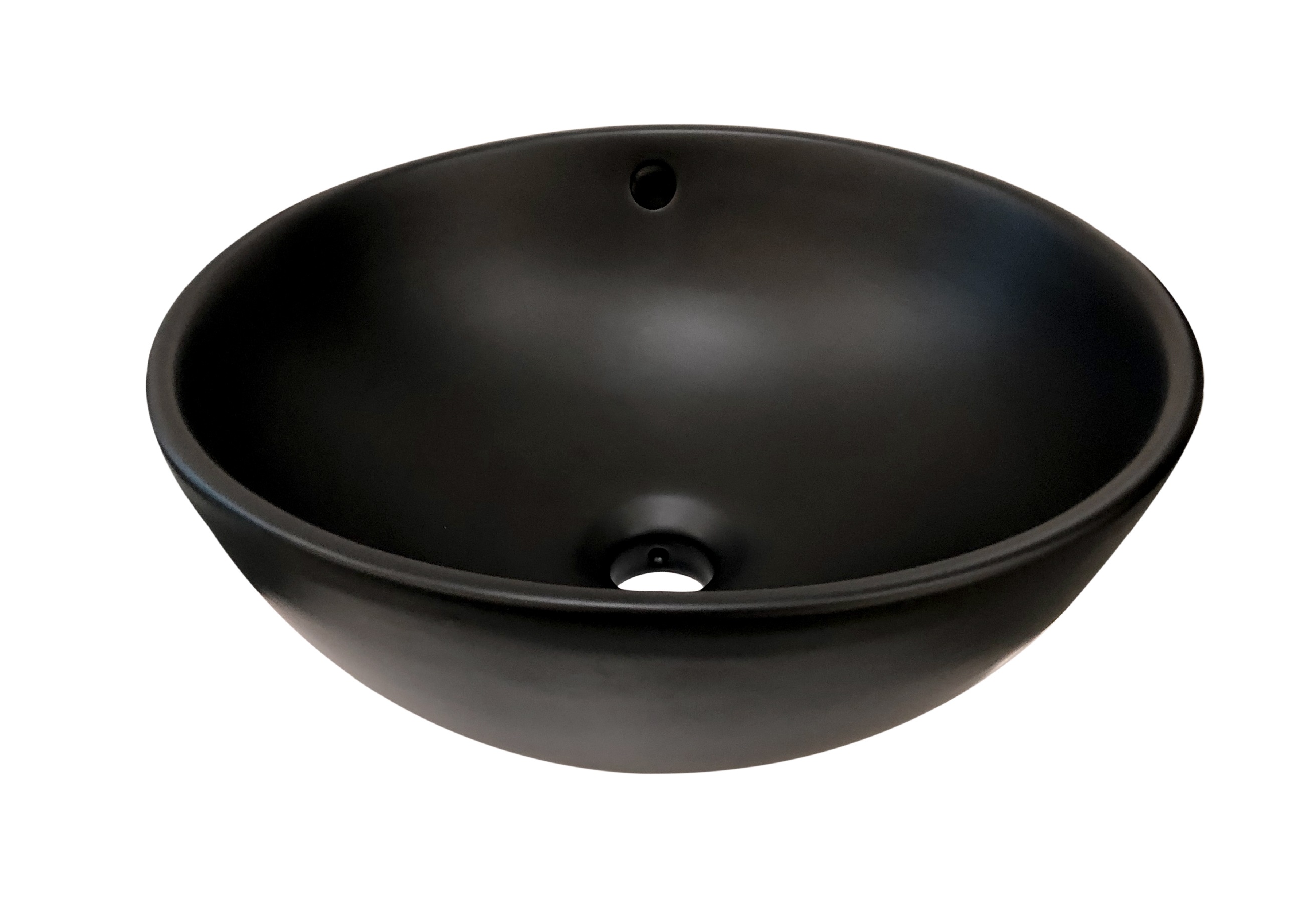 Best-Design "Ancona" opbouw-waskom mat-zwart Ø=38cm H=16cm