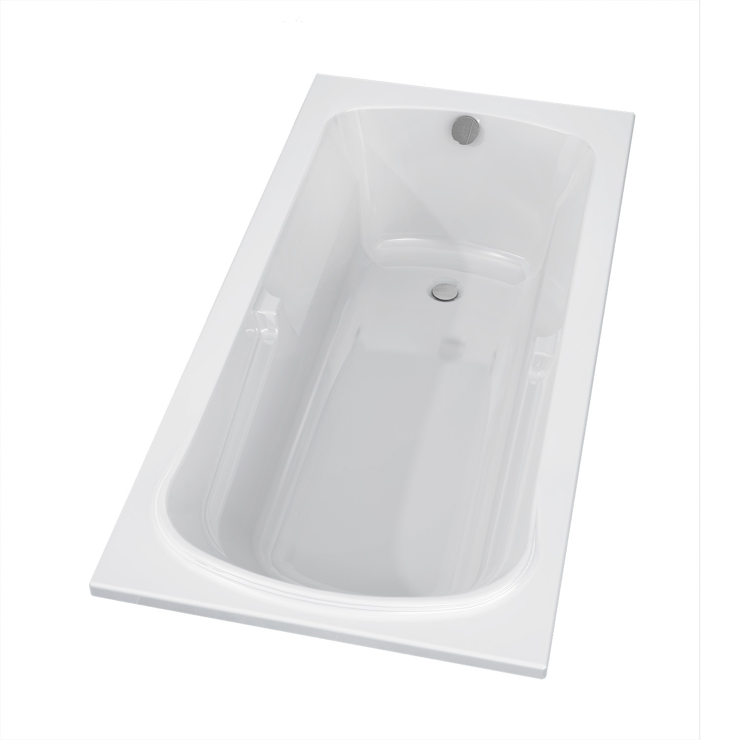 Riho Future inbouwbad 170x75x44.5 cm glanzend wit