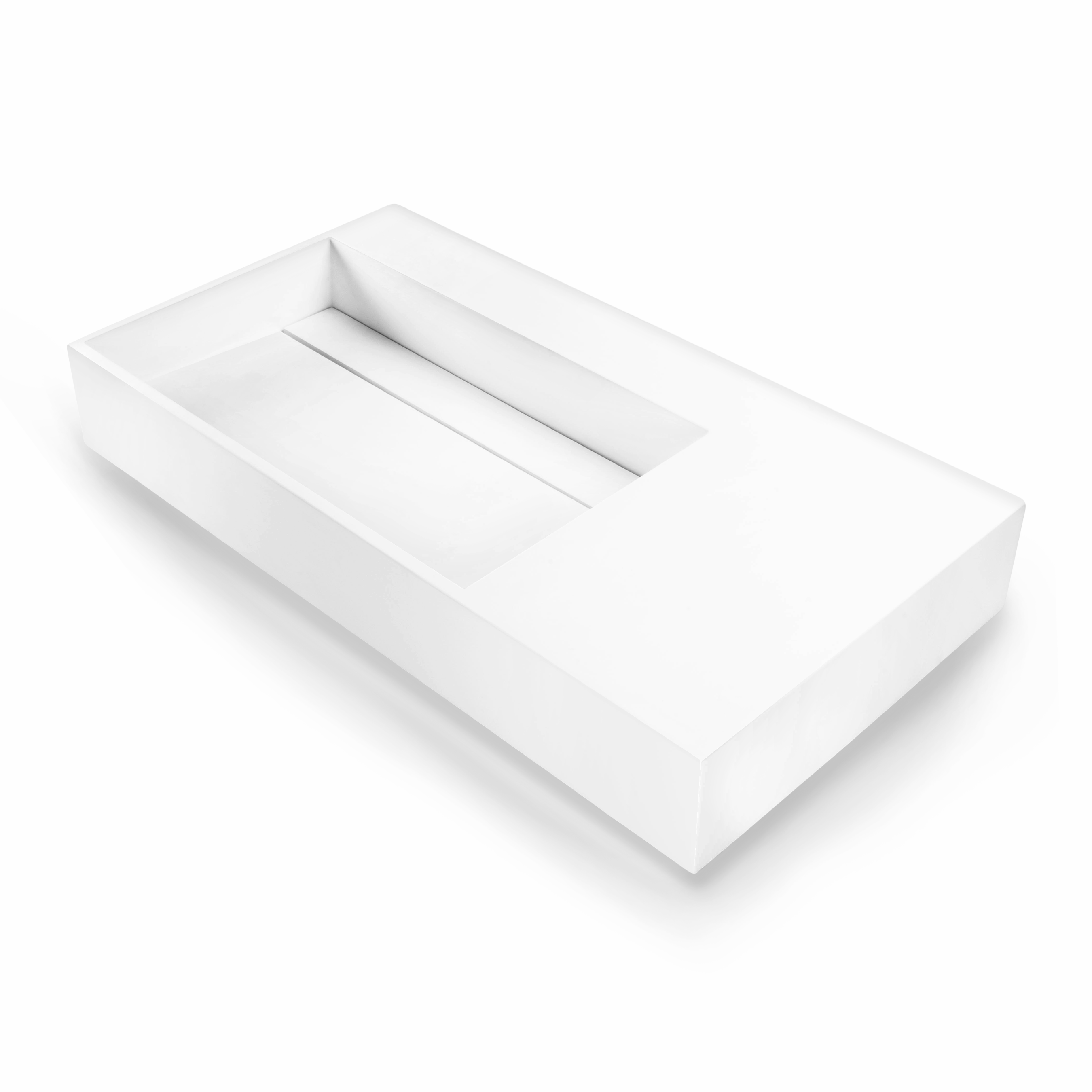 Best-Design "Q90" wastafel "Just-Solid" 90x48x13cm