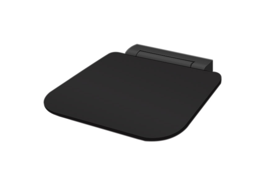 Best-Design "Nero-Ruby-Black" wandmodel opklapbare douchezitting zwart