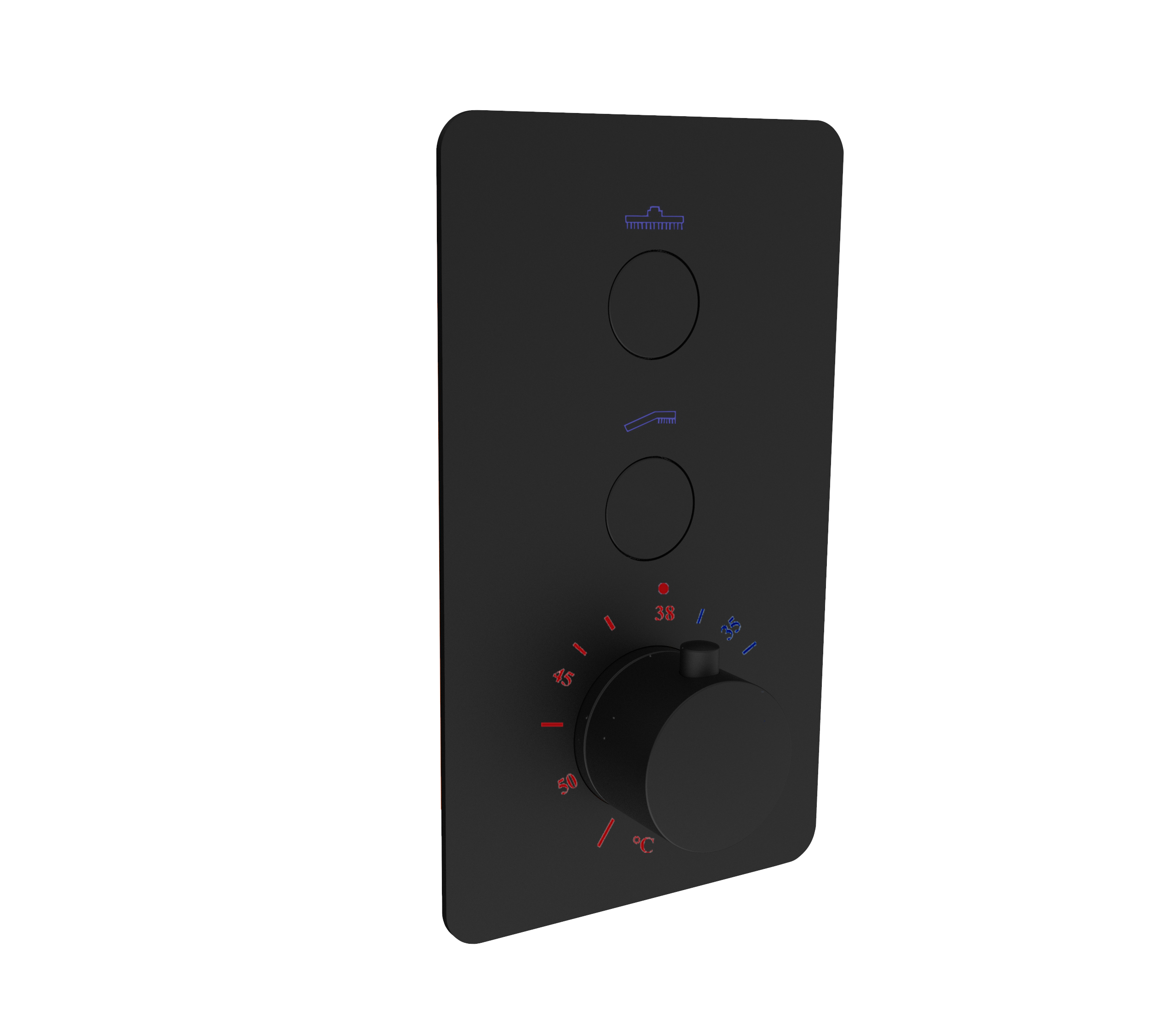 Best-Design frontplaat zonder temperatuurknop tbv. "Clic-Nero"
