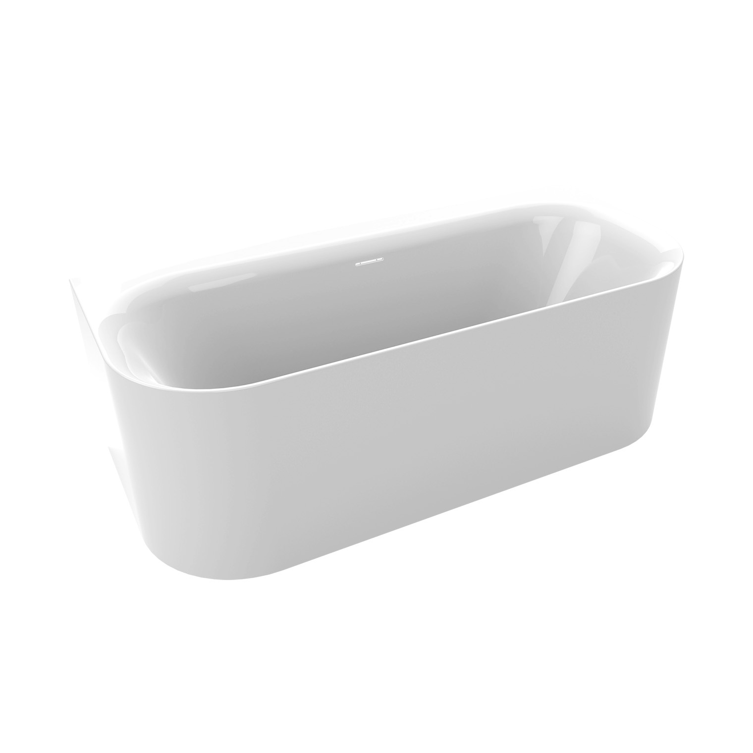 Riho Devotion back-2-wall vrijstaand bad 180x80x60 cm glanzend wit