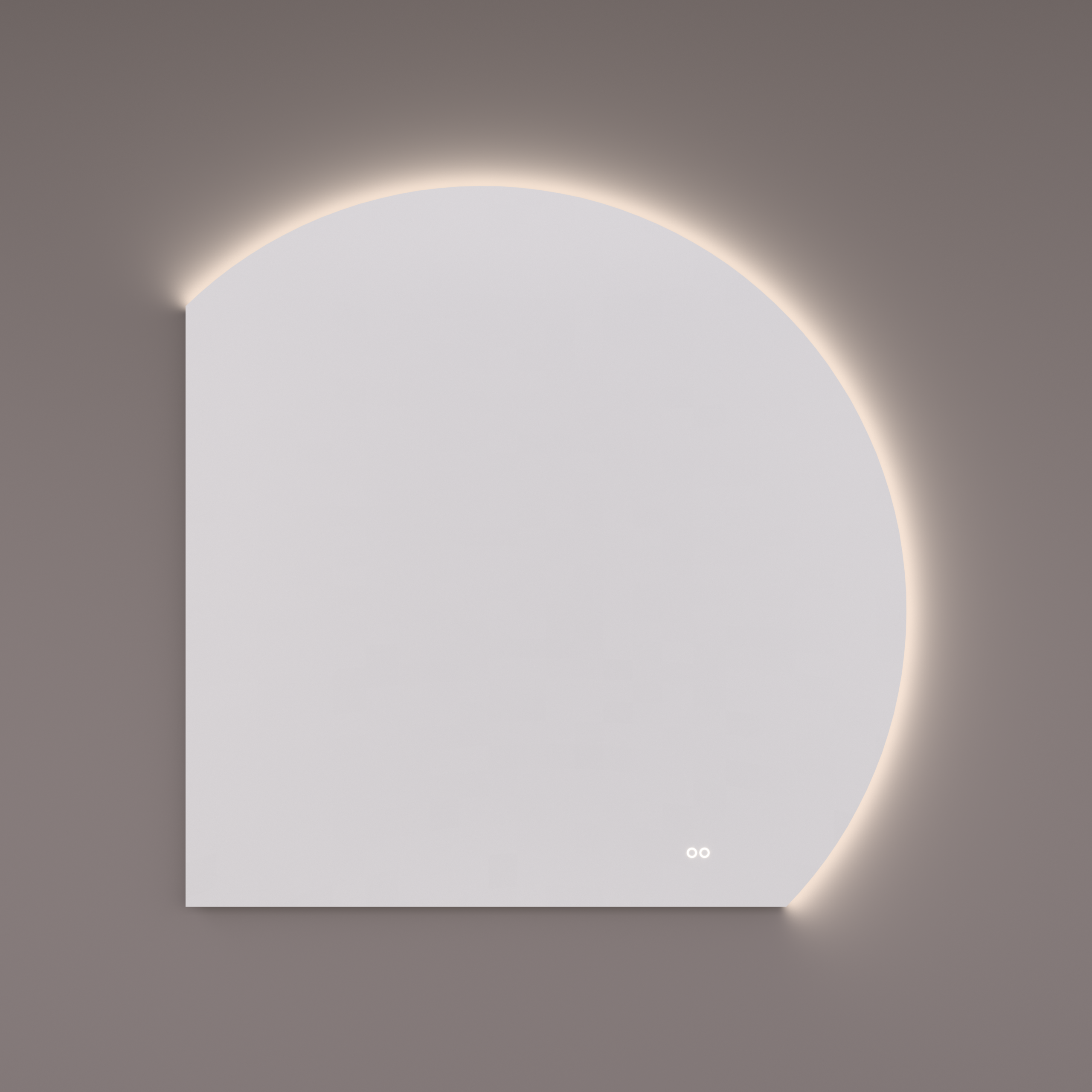 HIPP-Design SPV ML spiegel moon-line 100x100 cm (ronding links)