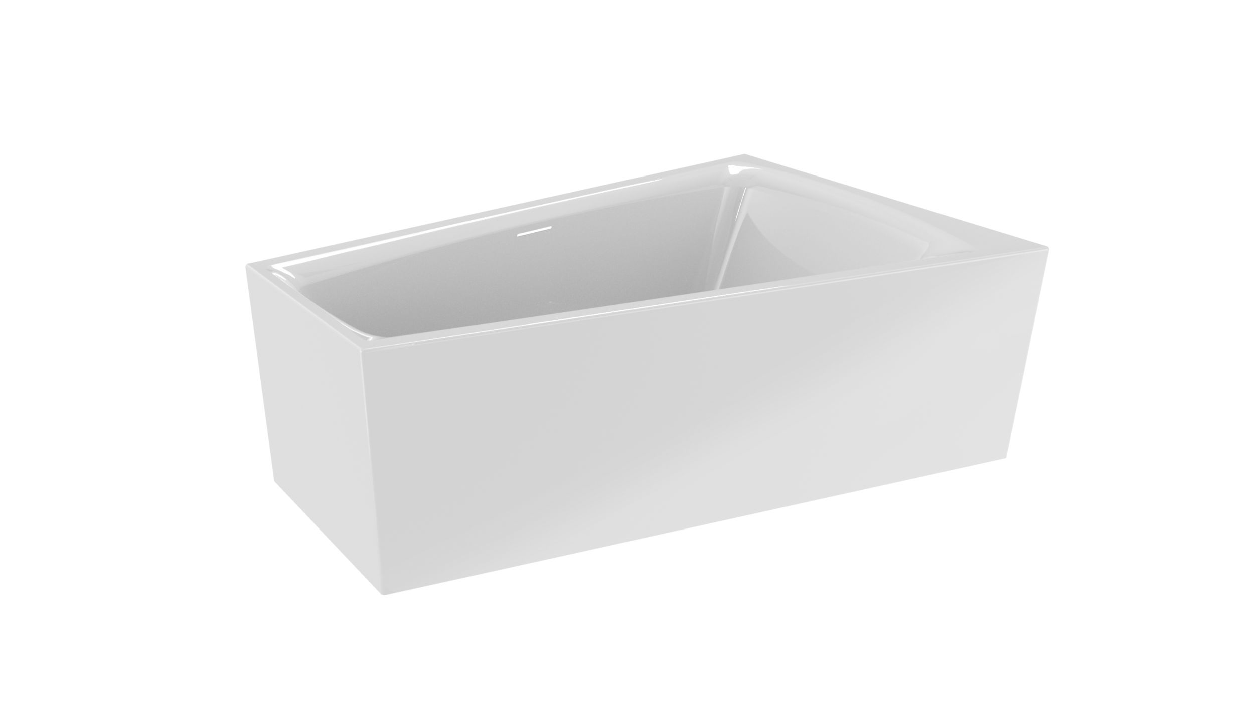 Riho Still Smart Plug & Play vrijstaand bad 170x110x50 cm glanzend wit