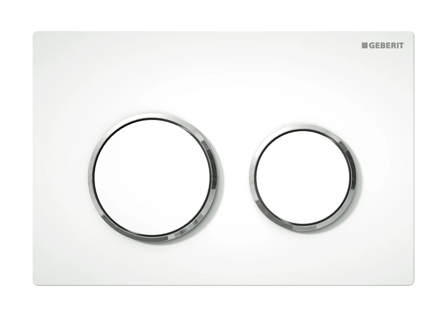Geberit Omega20 bedieningsplaat tbv: planchet/front Type:115.085.KJ1 Glans-wit / chroom