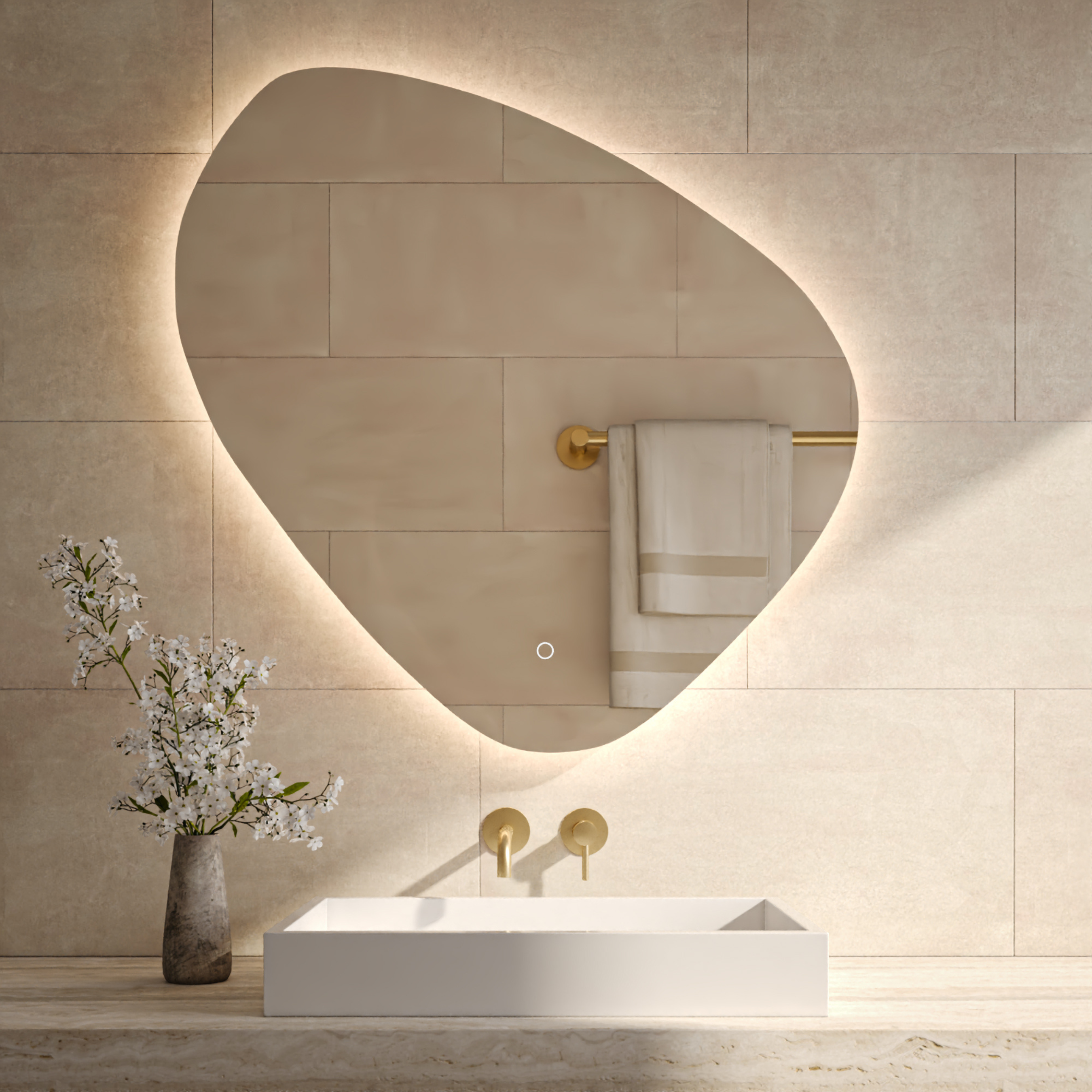 Best-Design "Ballon" spiegel incl. led verlichting 60x60cm