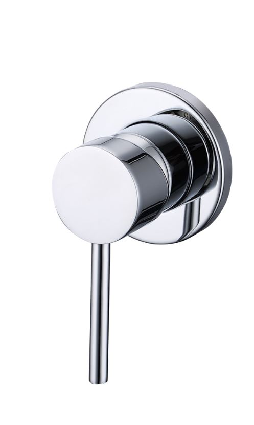 Best-Design Chrome "Quatra" omstelkraan inbouw koud/warm