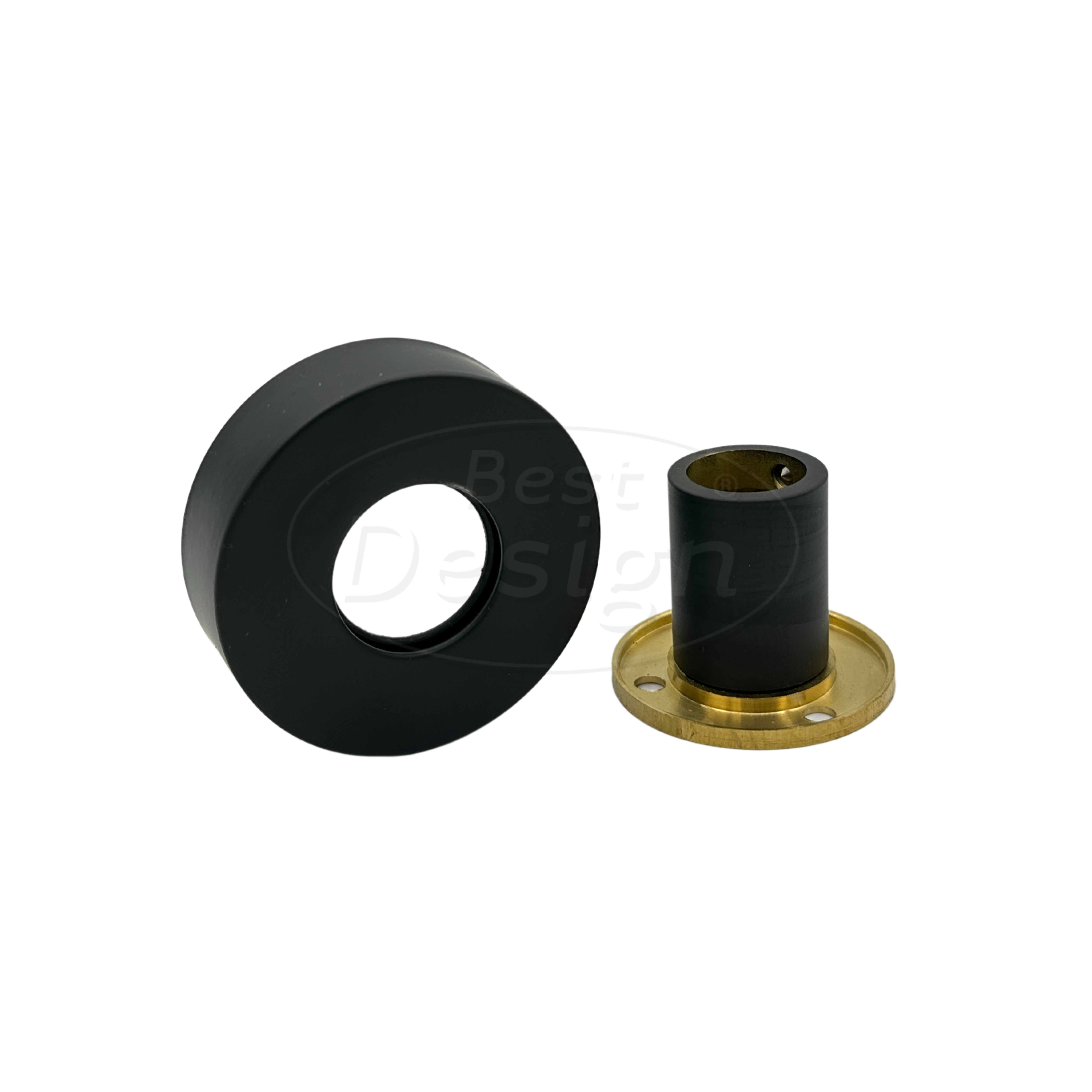 Best-Design wandsteun met rozet tbv. "Black-Pary"