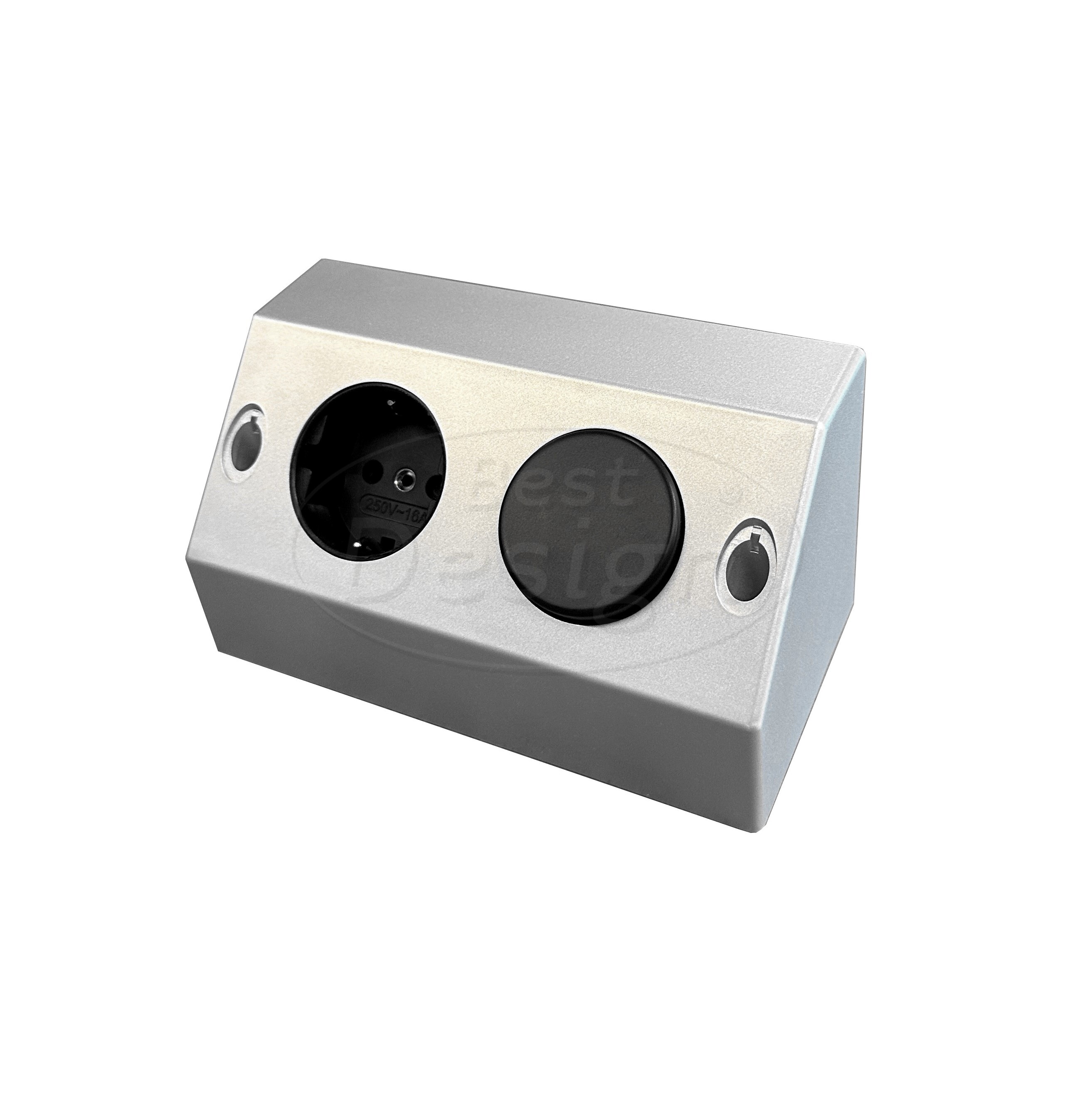 Best-Design stopcontact + schakelaar (ter-vervanging) Tbv: "Happy" spiegelkast