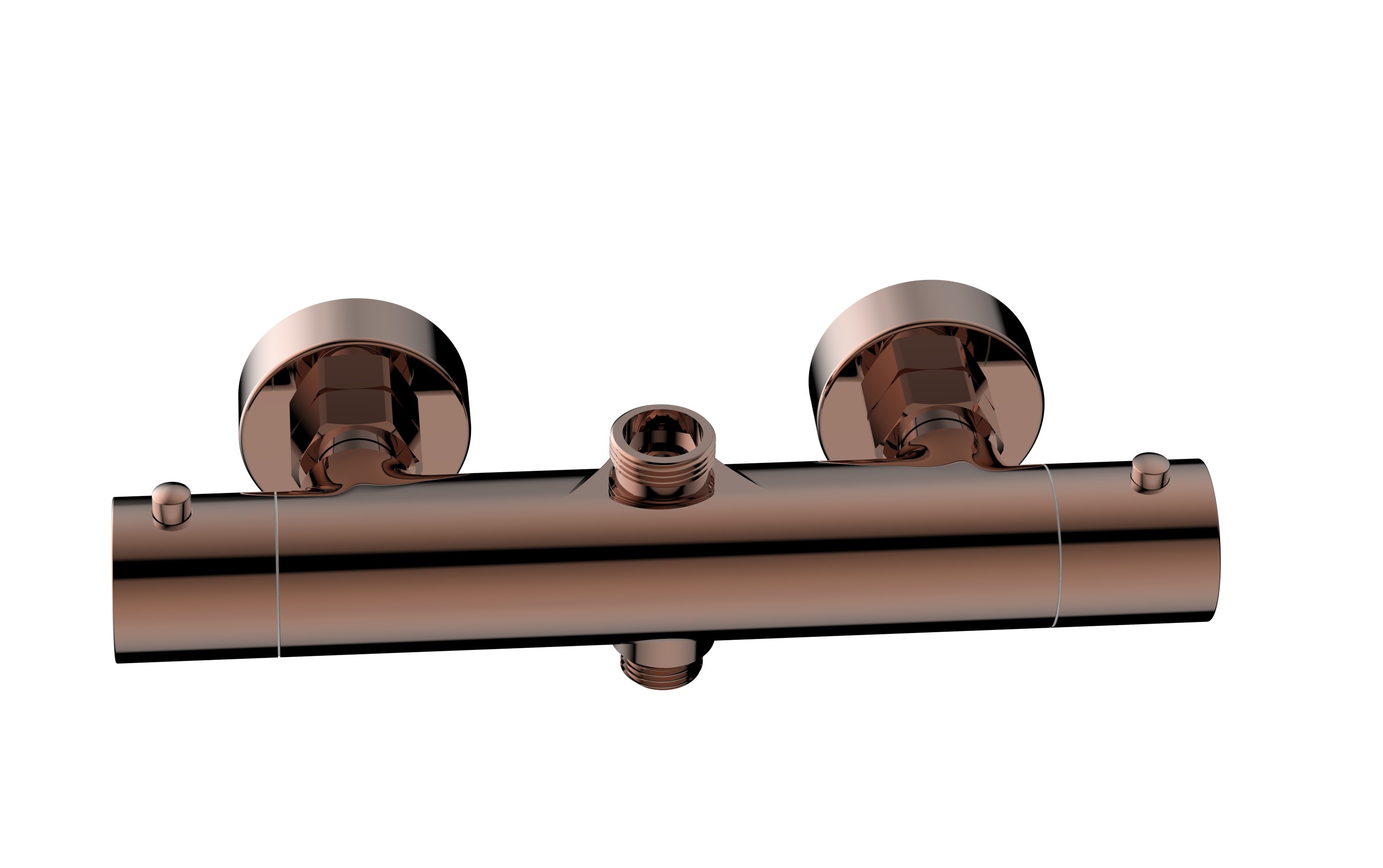 Best-Design losse thermostaatkraan tbv. "Dijon-300" thermostatische regendouche-opbouwset Sunny Bronze 4013440