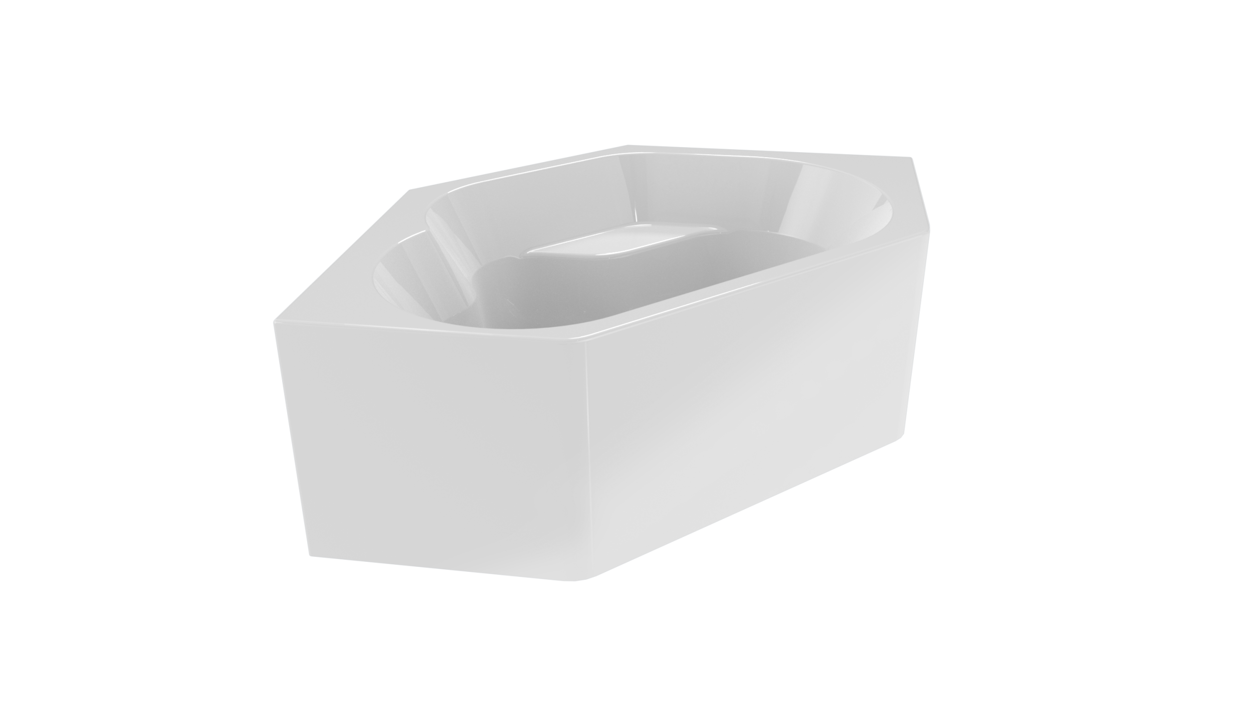 Riho Winnipeg Plug & Play vrijstaand bad 145x145x62 cm glanzend wit