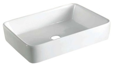 Best-Design "Vlak" opbouw wastafel 60x40x11cm