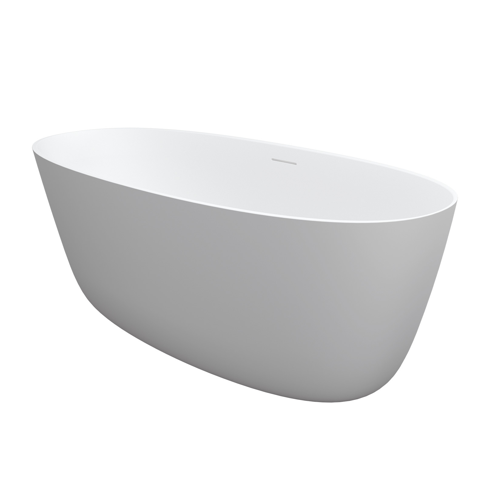 Riho Oval vrijstaand bad 160x72x56.5 cm matwit