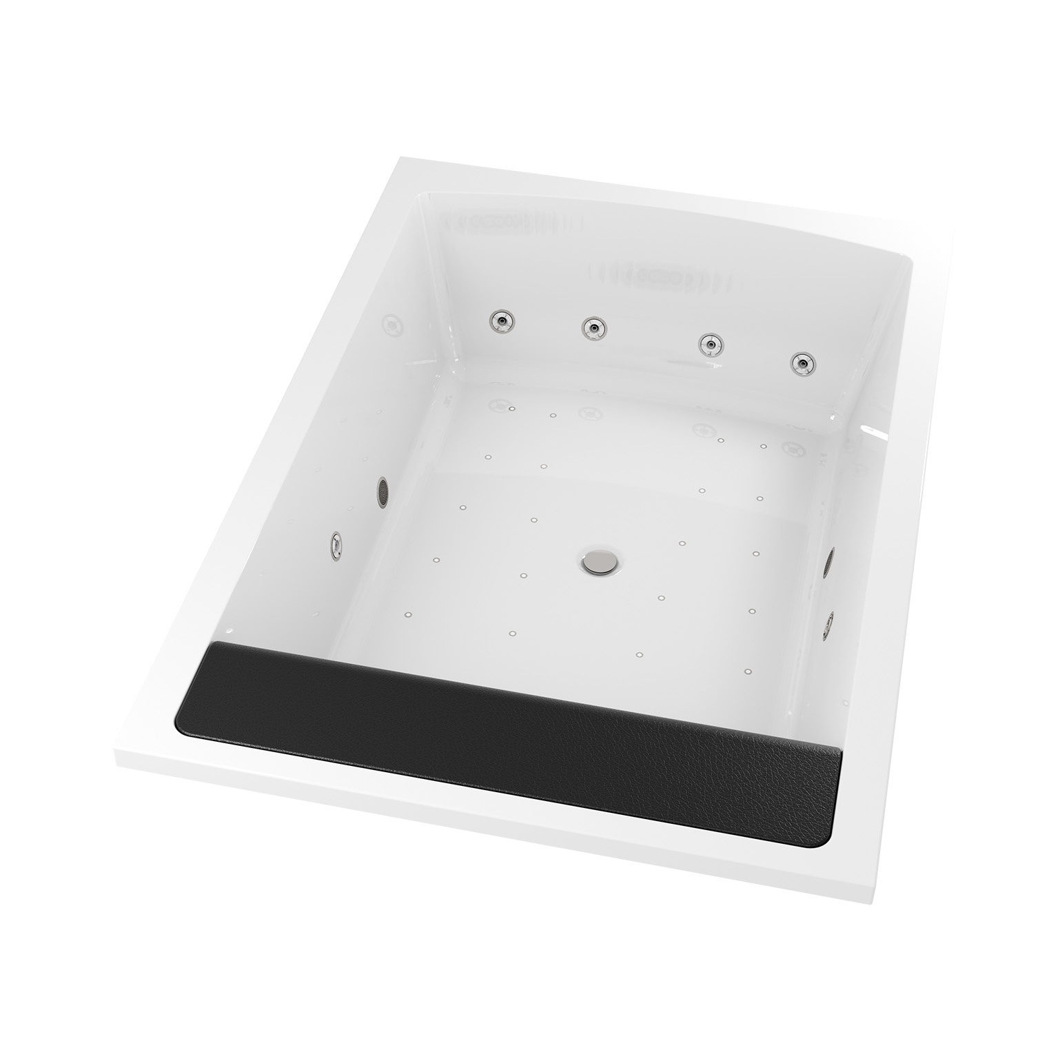 Riho Thermae Anna whirlpool 190x130x65 cm rechts glanzend wit