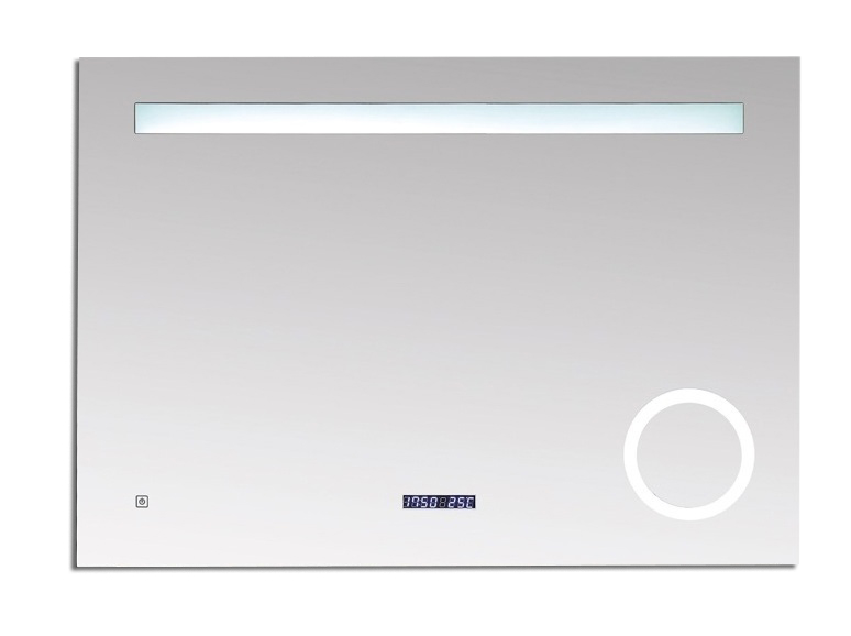 Best-Design Spiegel "Linet" incl. klok & vergroting B=80 x H=70cm