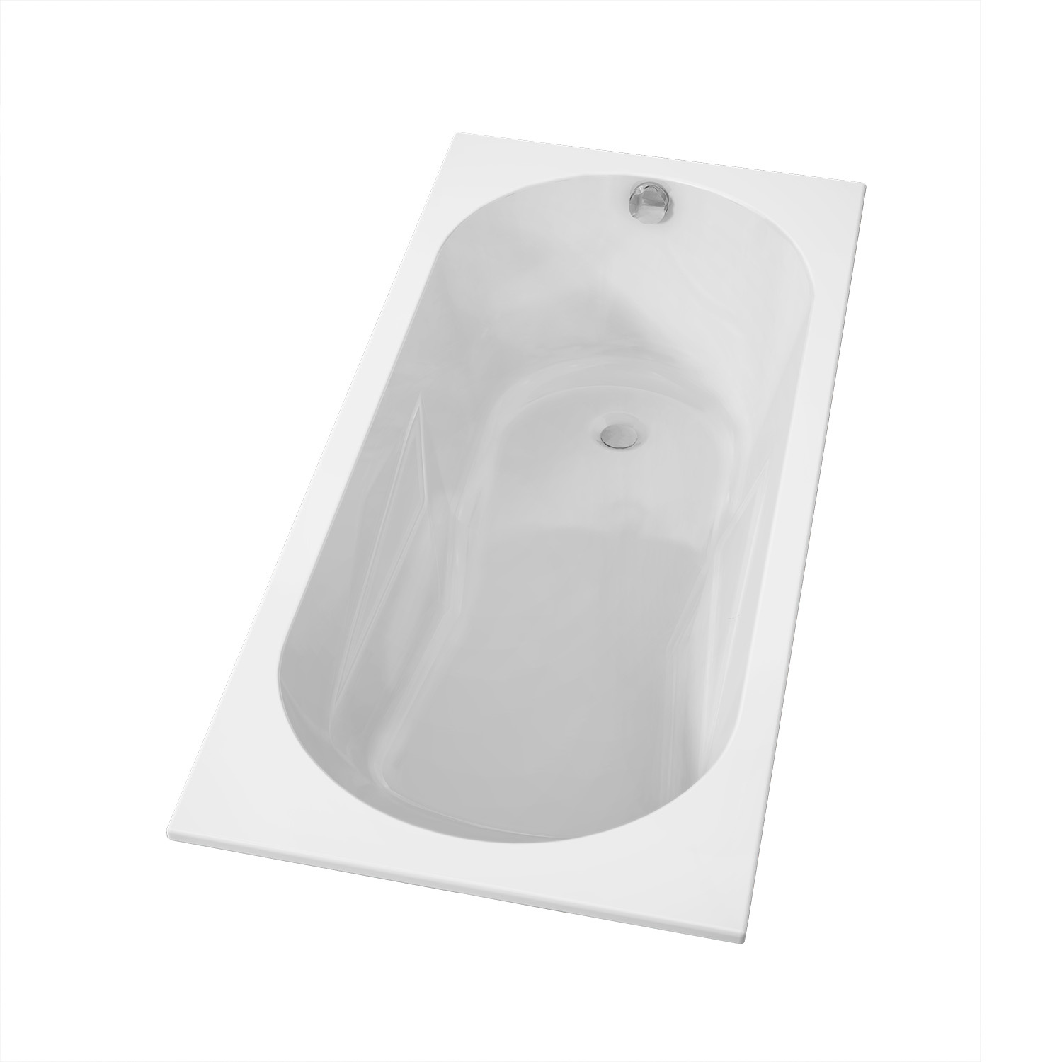 Riho Lazy inbouwbad 170x75x47 cm glanzend wit