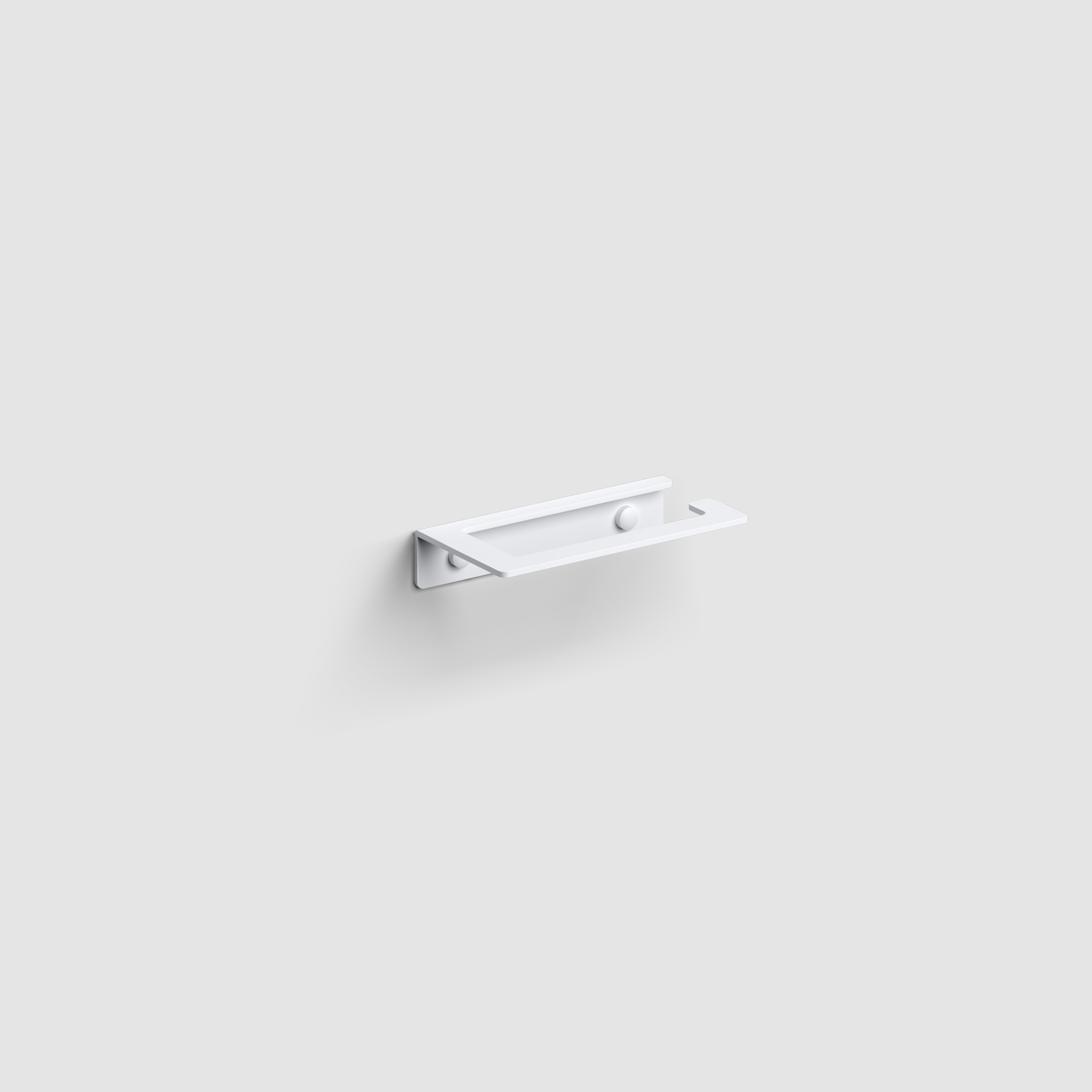 toiletrolhouder, mat wit