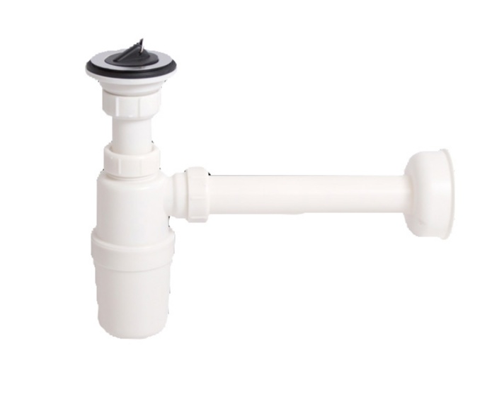 Best-Design kunststof plug & beker sifon (2 in 1) 5/4" x 32 mm