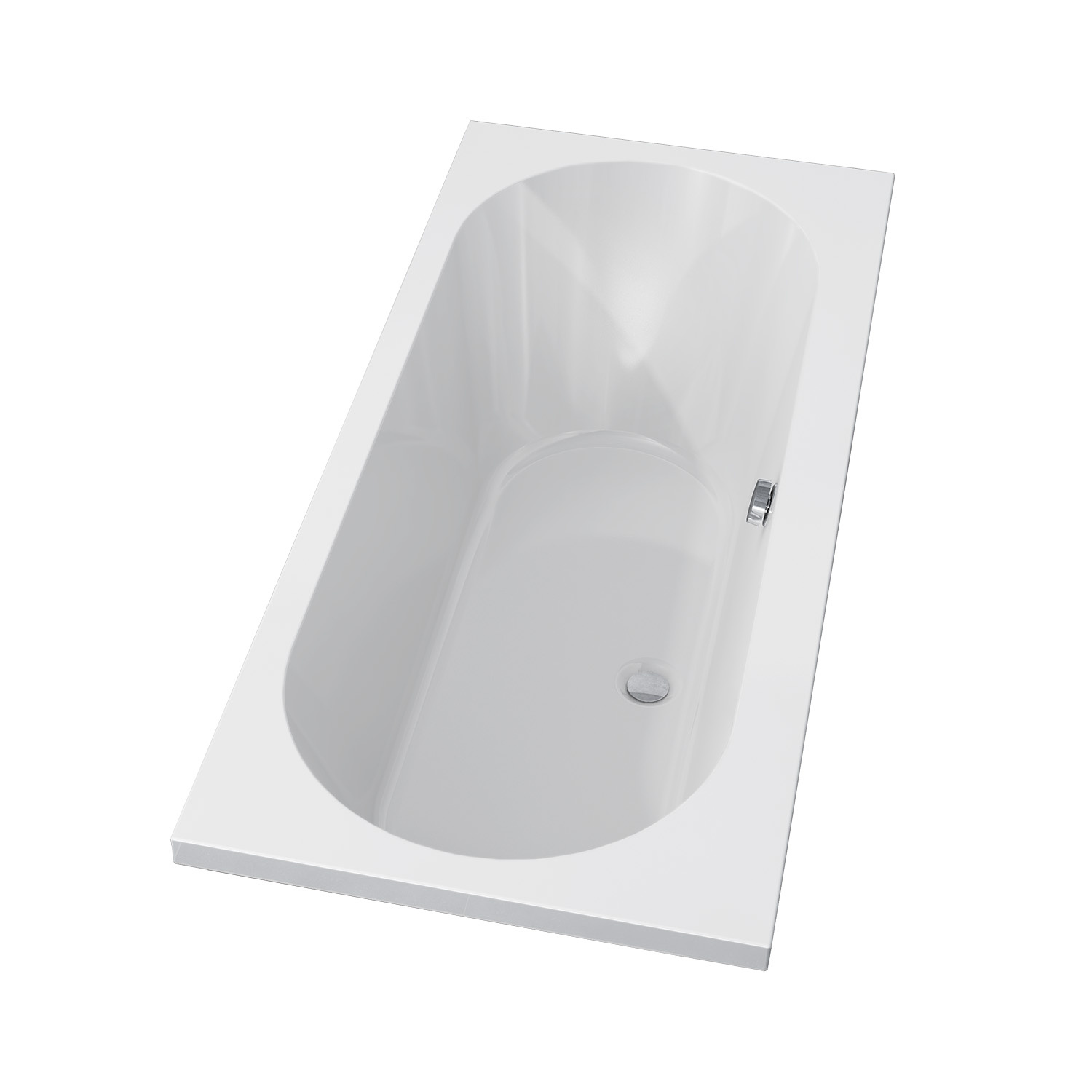 Riho Carolina inbouwbad 170x80x53 cm glanzend wit
